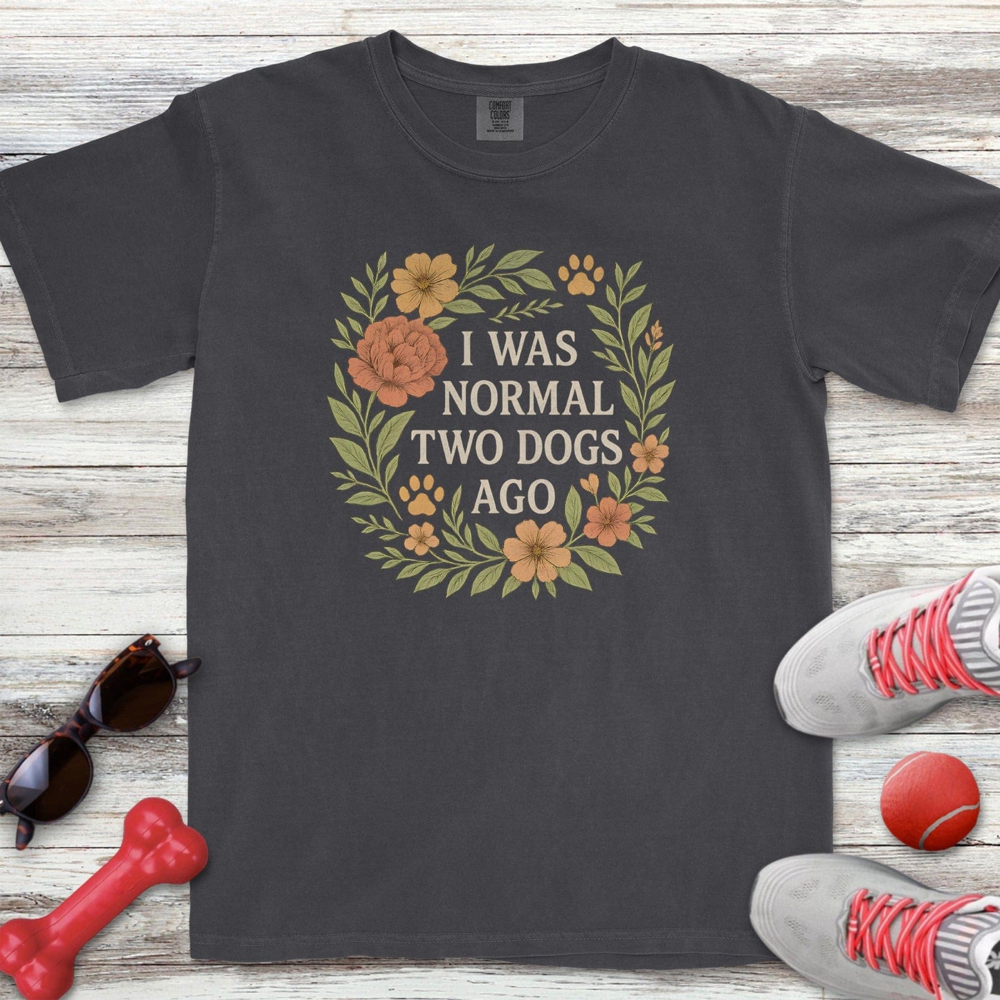 2 Dogs Ago Floral T-Shirt