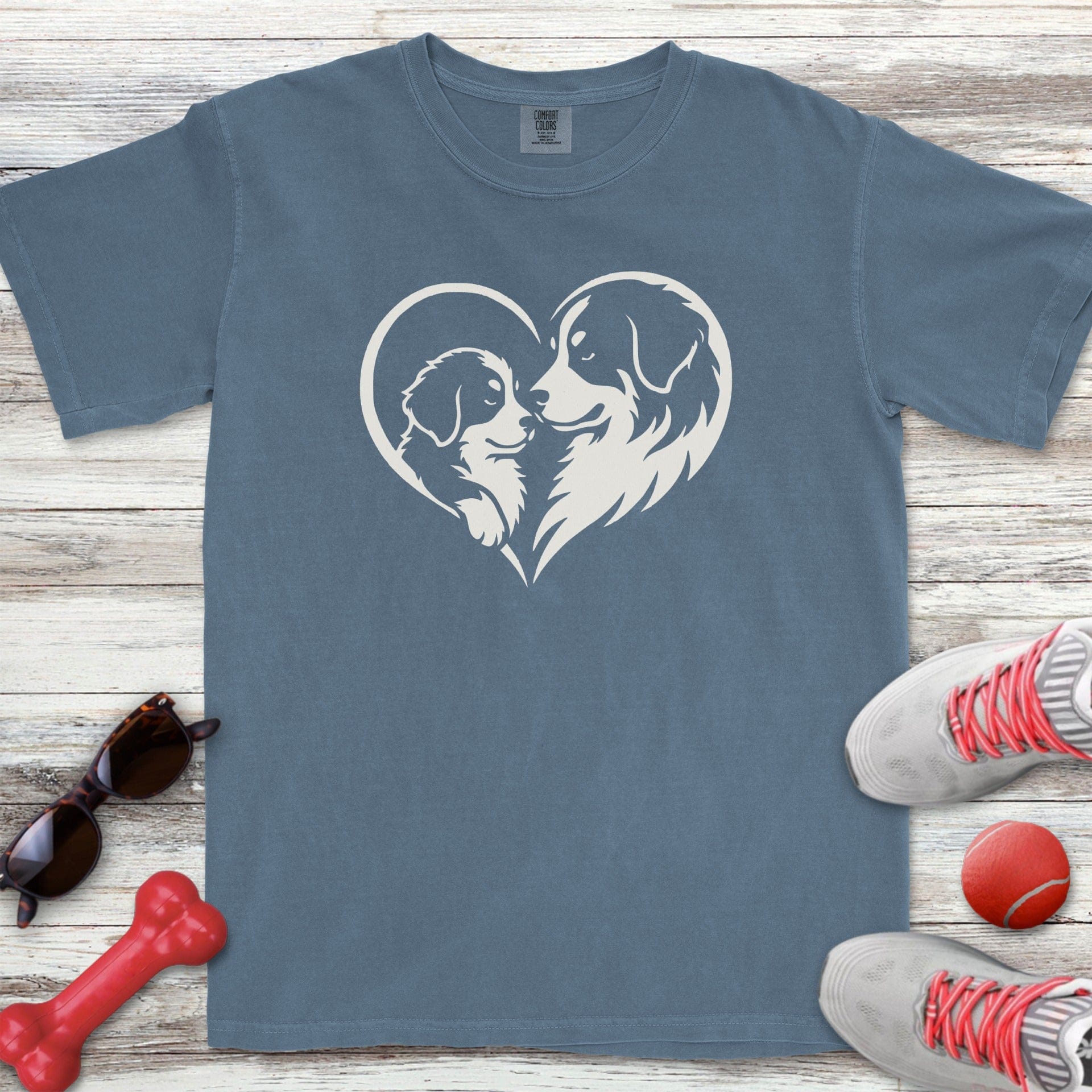 Bernese Mountain Dog Heart Bond T-Shirt