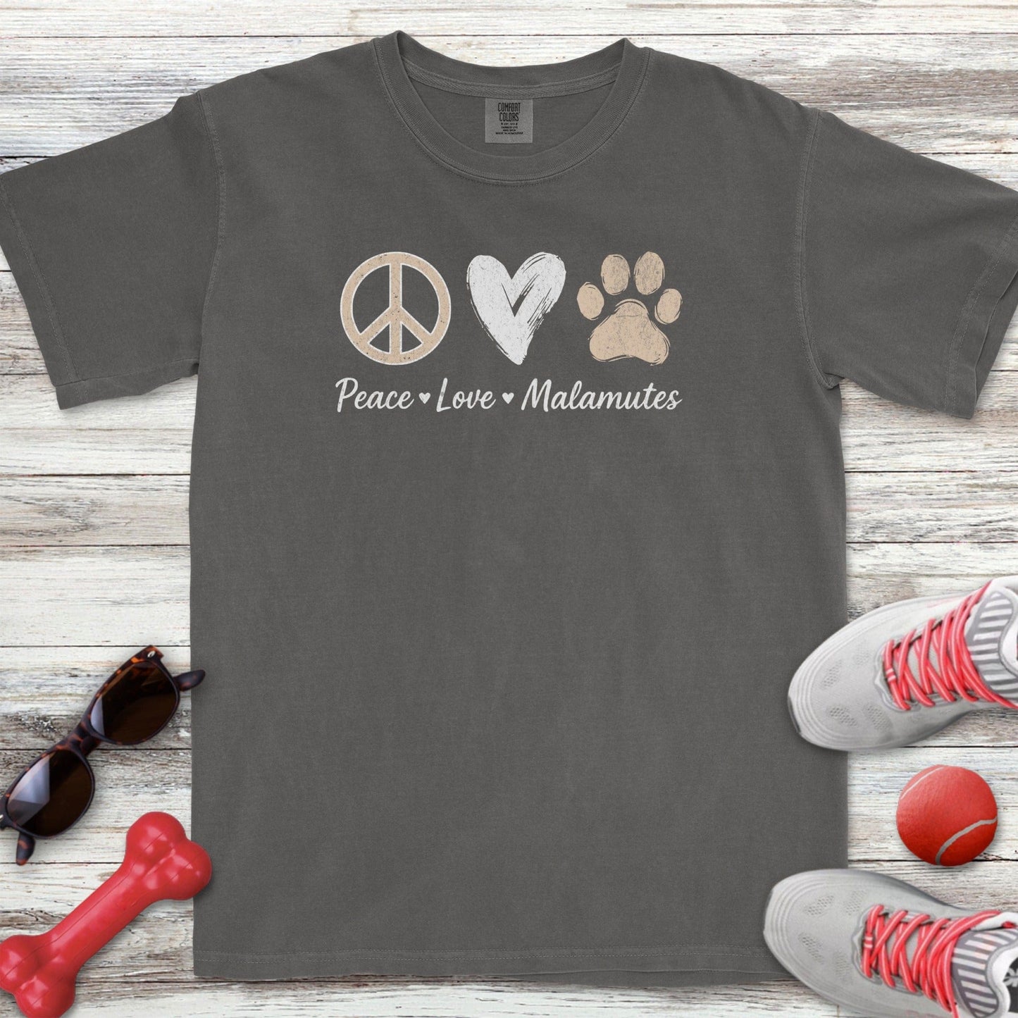 Peace Love Malamutes T-Shirt