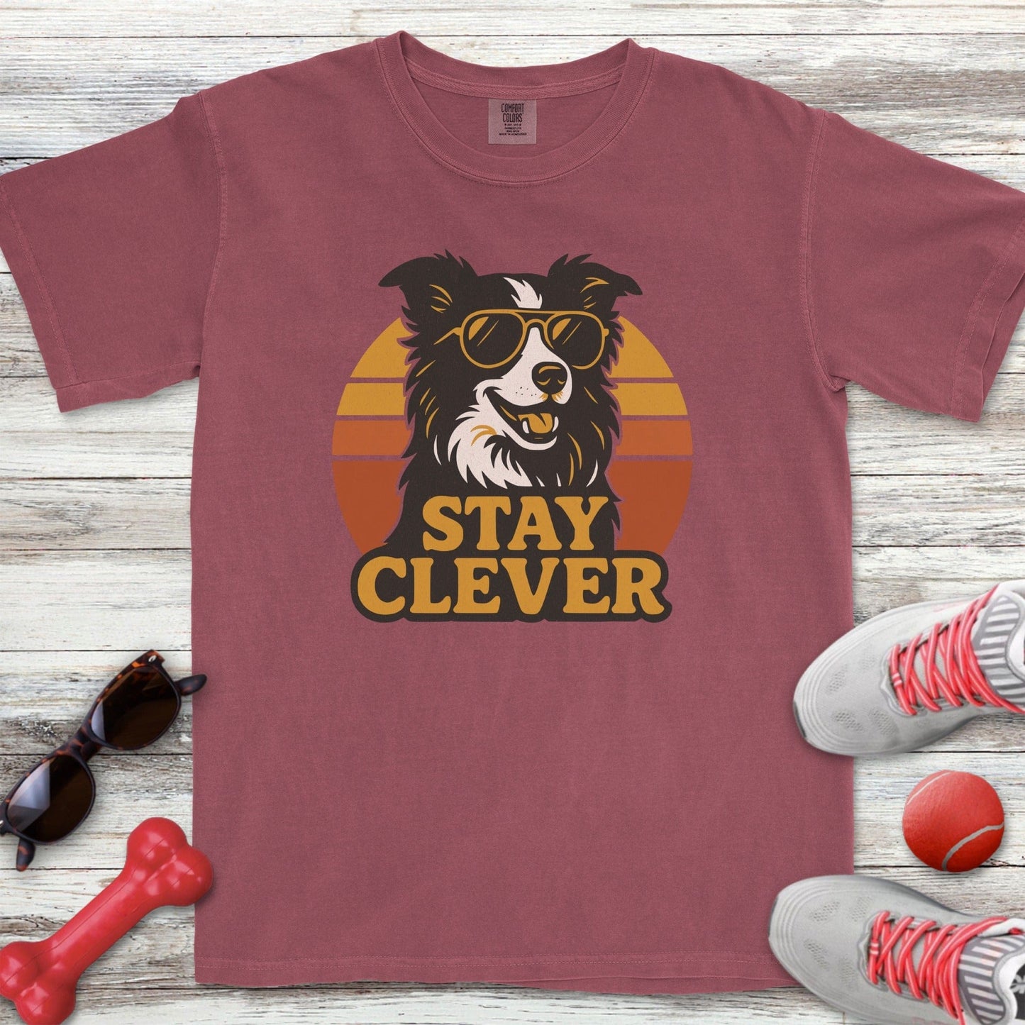 Border Collie Stay Clever T-Shirt