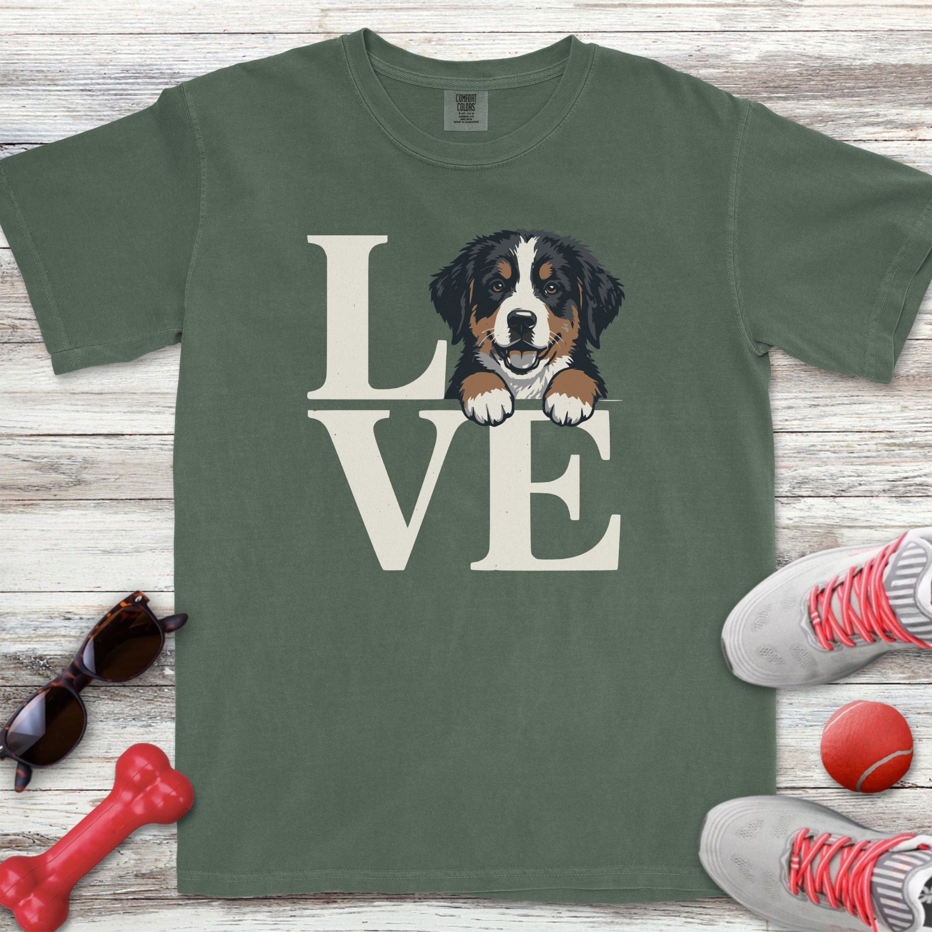 Bernese Mountain Dog Puppy Love T-Shirt