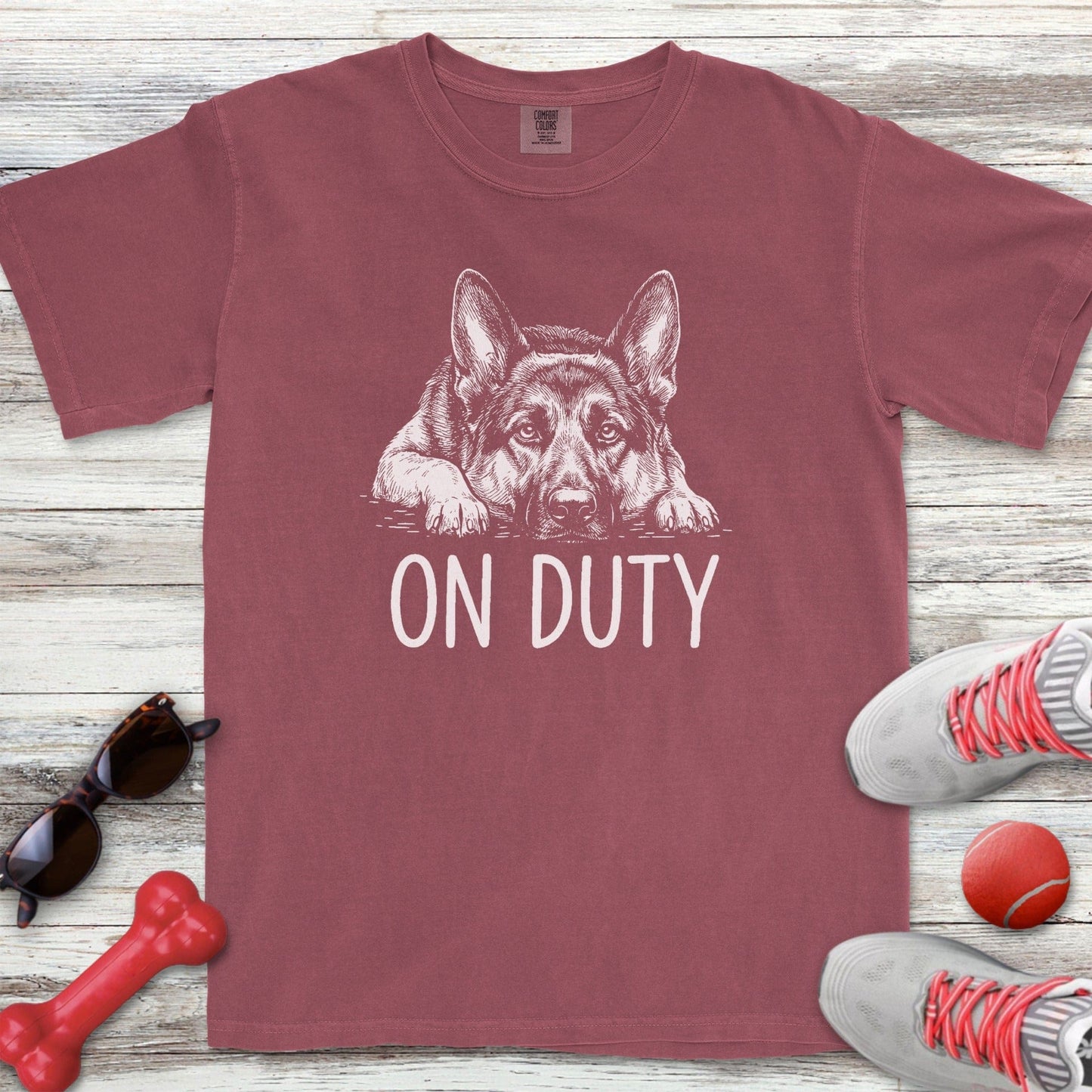German Shepherd On Duty T-Shirt