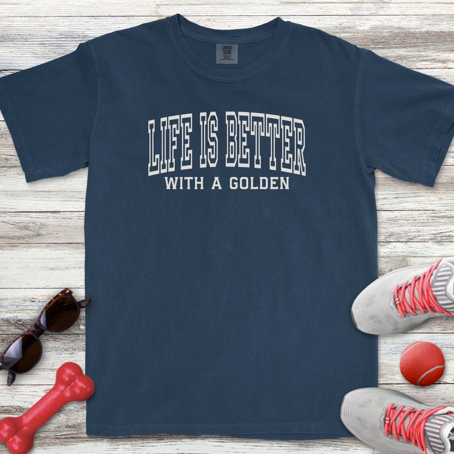 Life is Better Golden T-Shirt