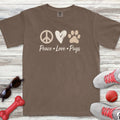 Peace Love Pugs T-Shirt