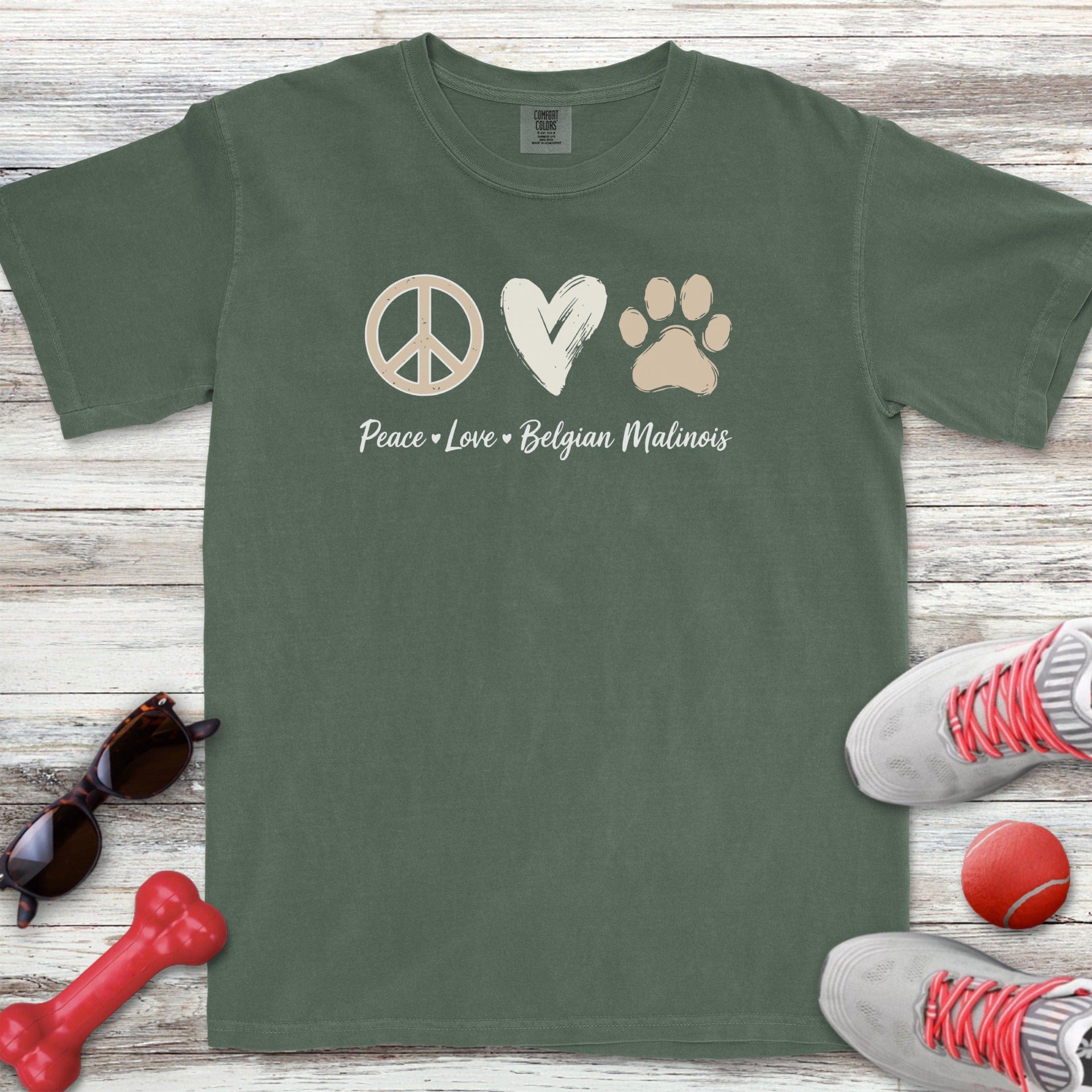 Peace Love Belgian Malinois T-Shirt