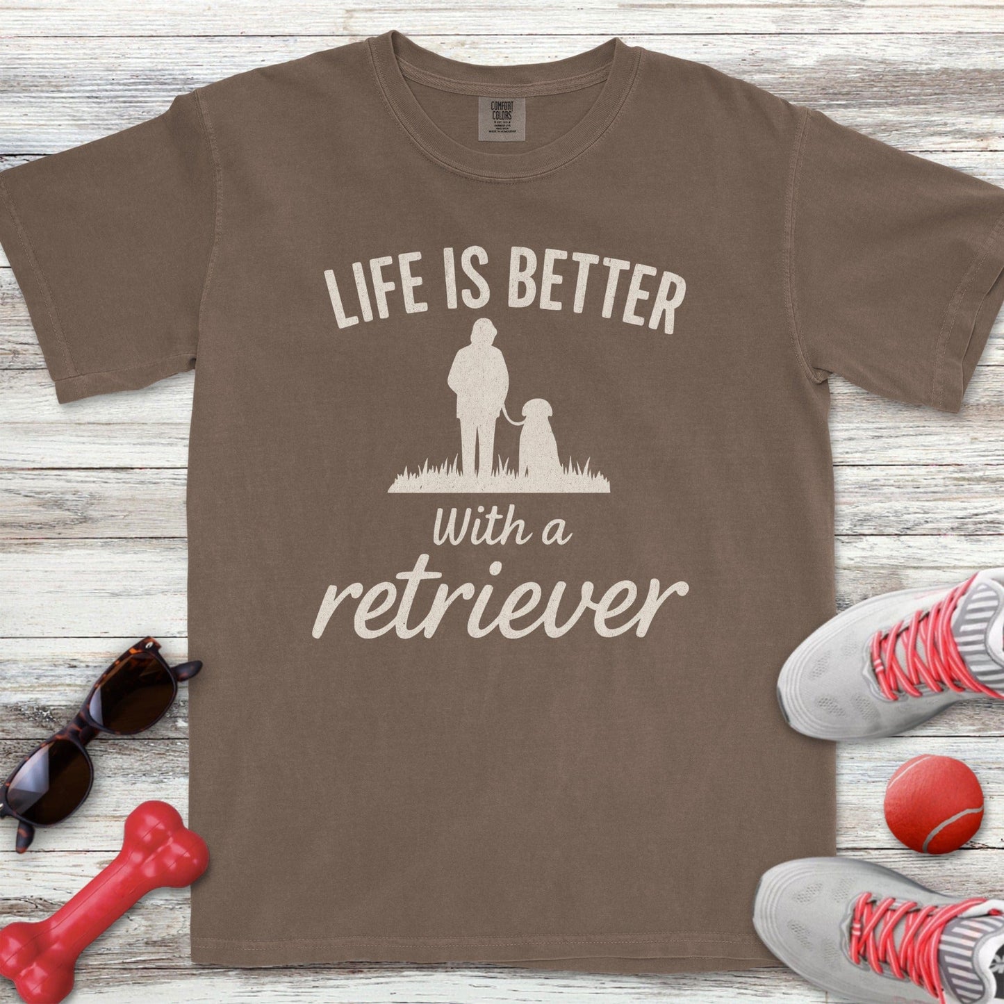 Life is Better Retriever Walk T-Shirt