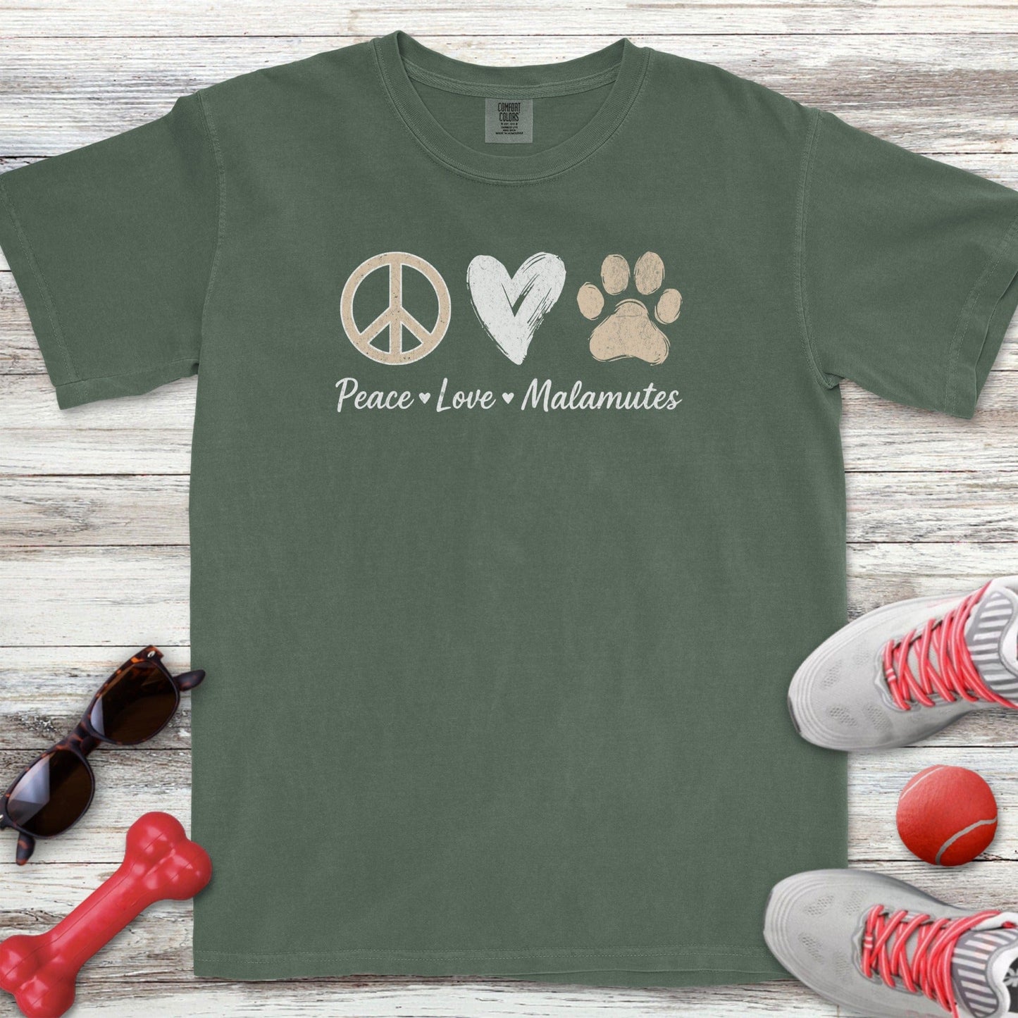 Peace Love Malamutes T-Shirt