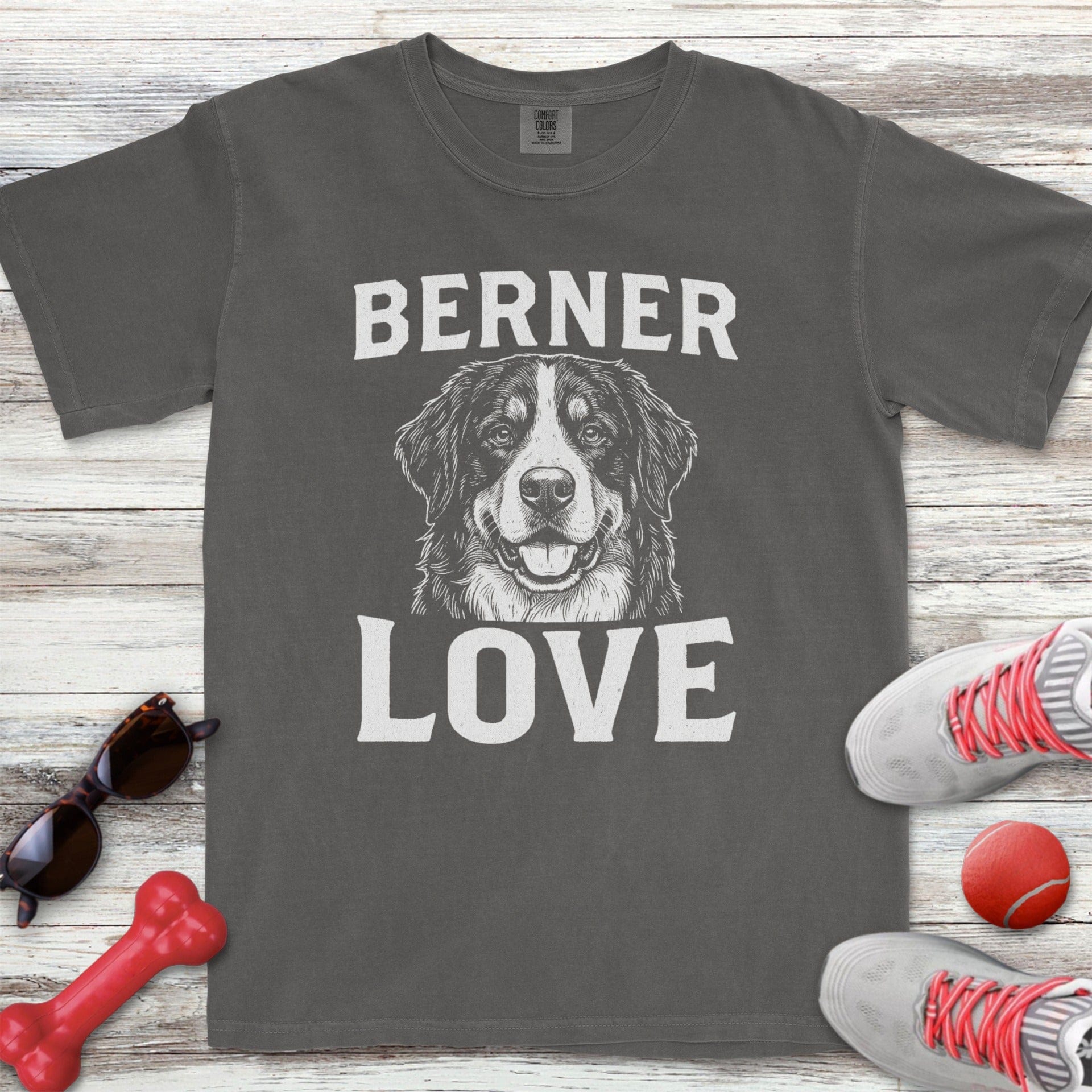 Bernese Mountain Dog Love Portrait T-Shirt