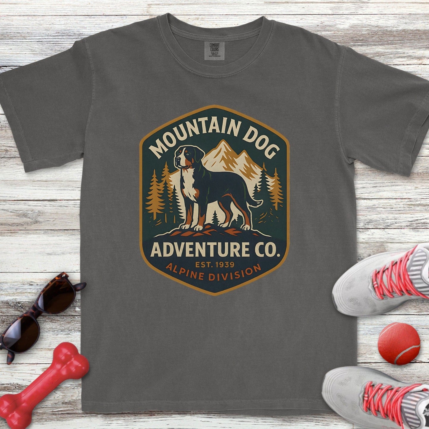Swiss Mountain Dog Adventure Co T-Shirt