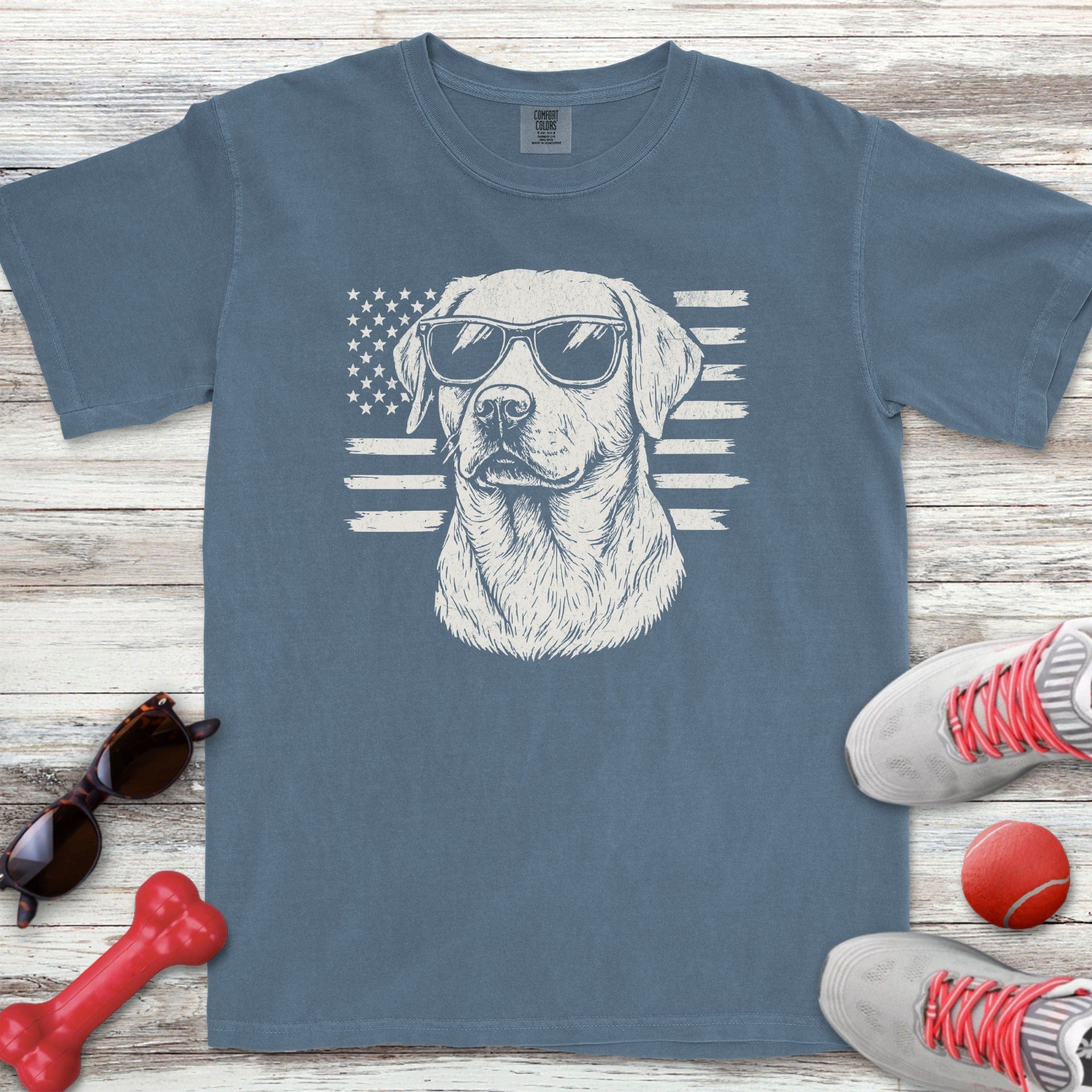 Labrador Retriever Flag T-Shirt