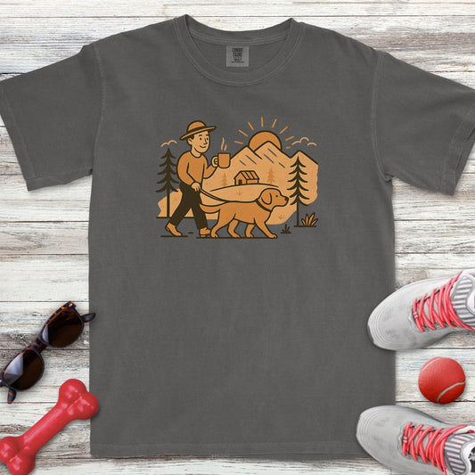 Morning Walk Lab Dad T-Shirt