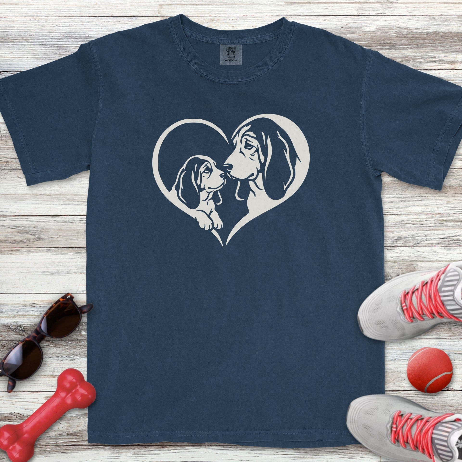 Basset Hound Heart Bond T-Shirt