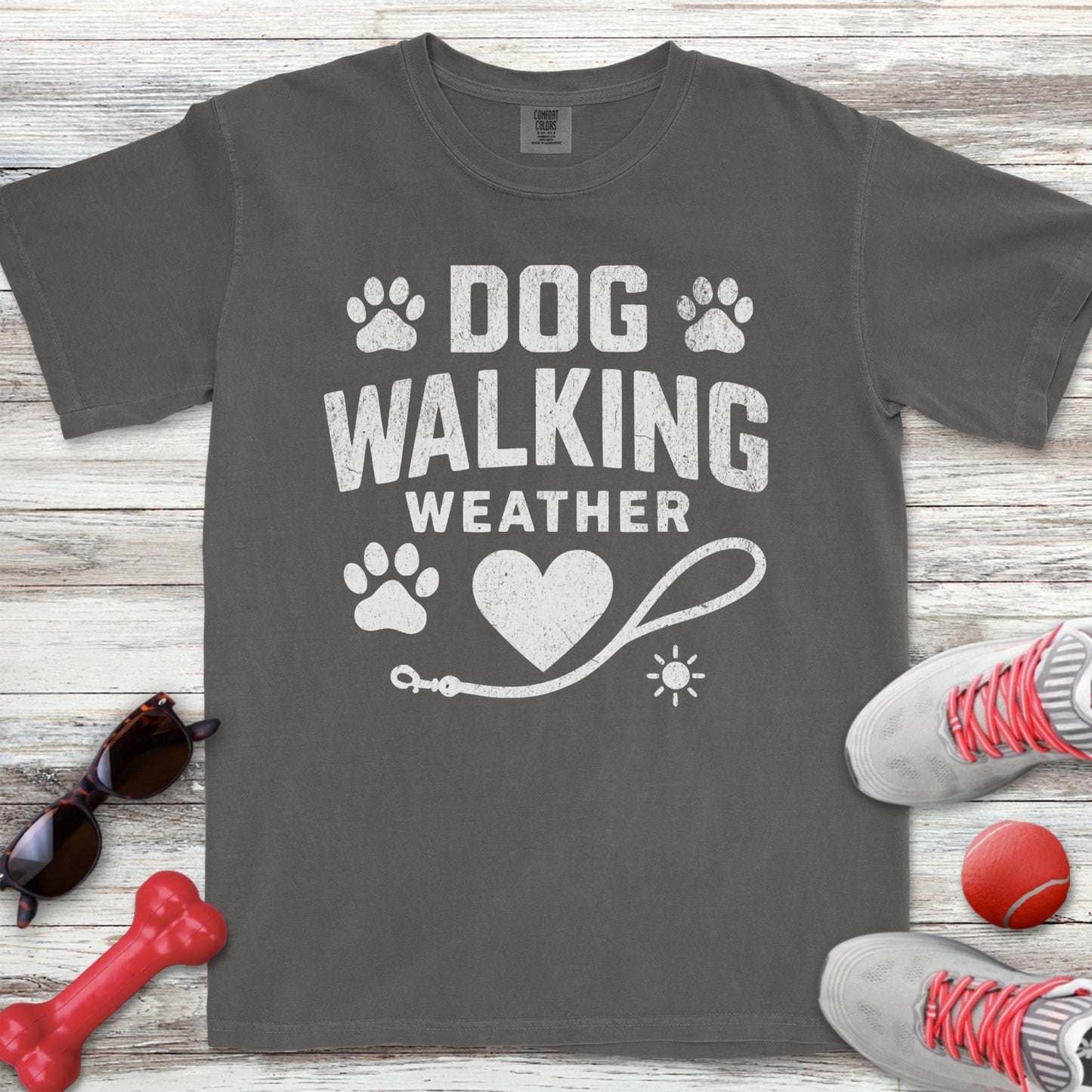 Dog Walking Weather T-Shirt