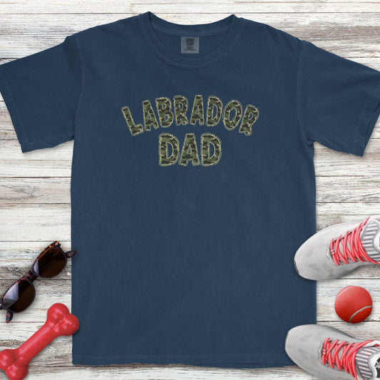 Camo Labrador Dad T-Shirt