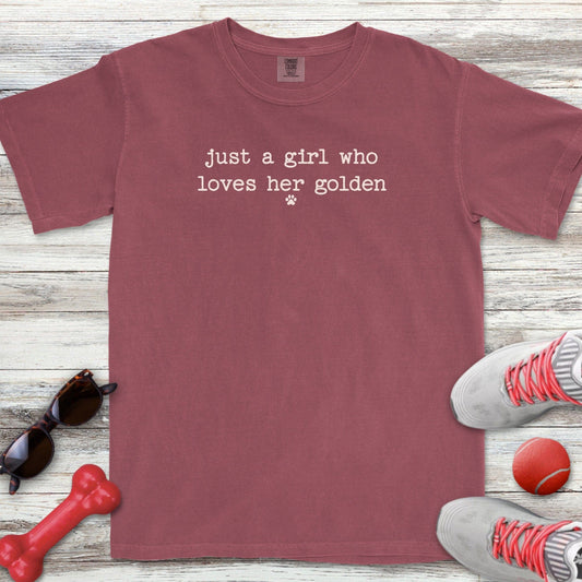 just a girl golden T-Shirt
