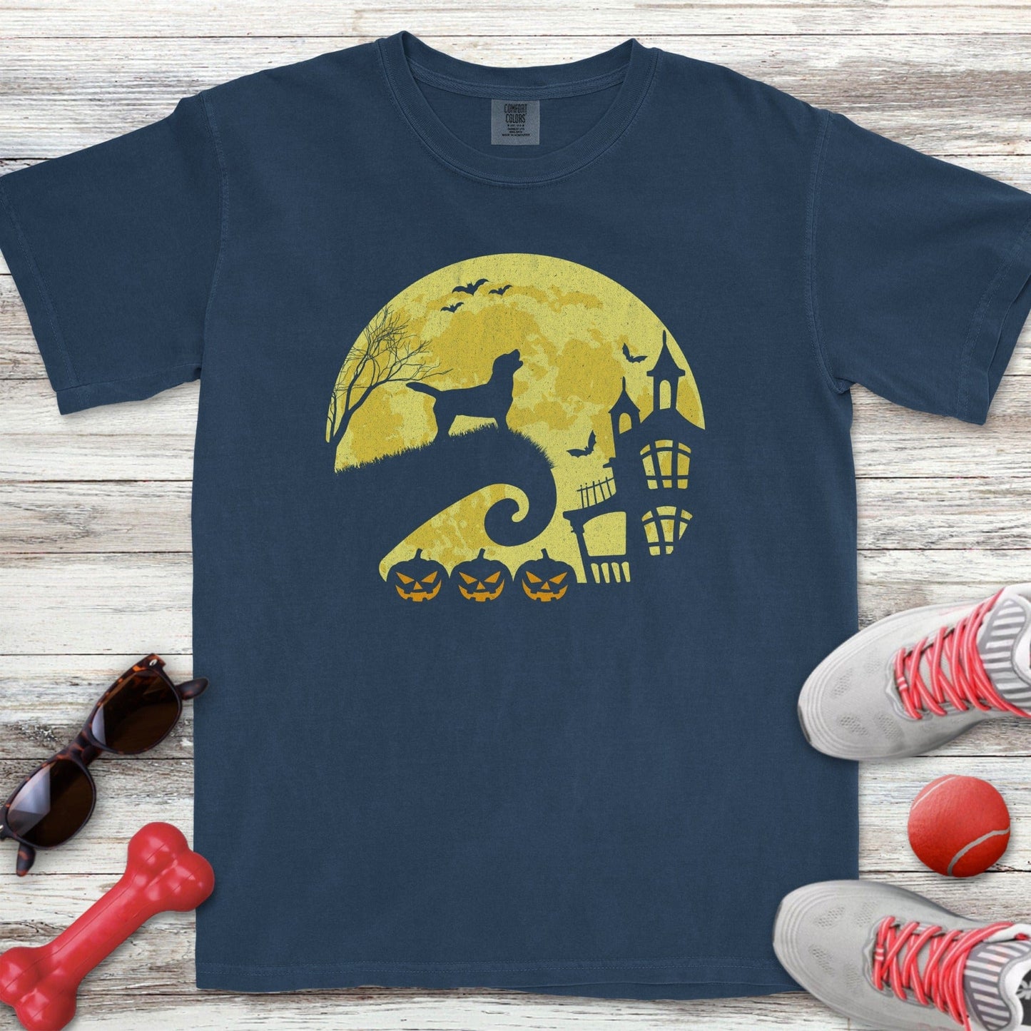 Halloween Moon Dog T-Shirt