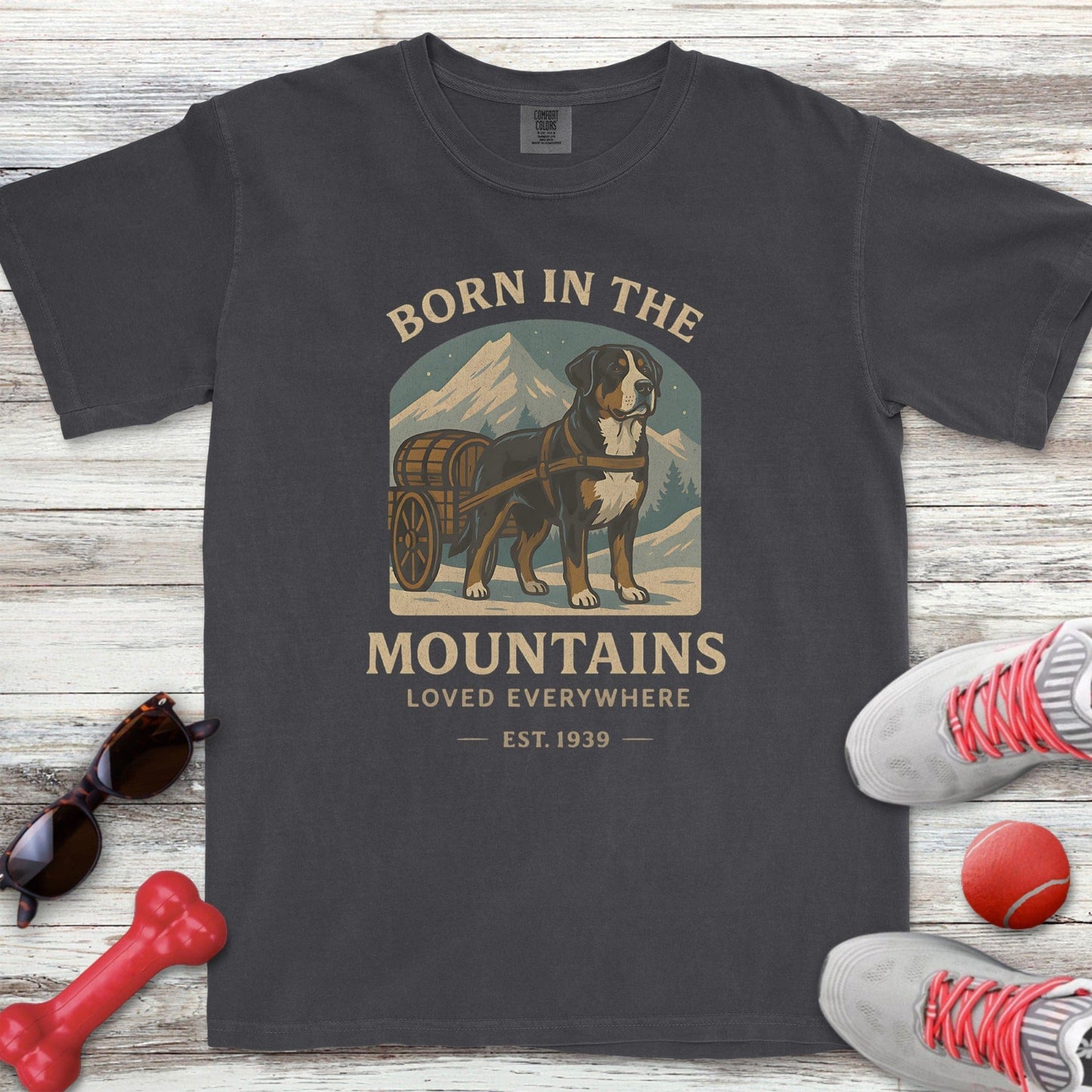 Swiss Mountain Dog Born T-Shirt