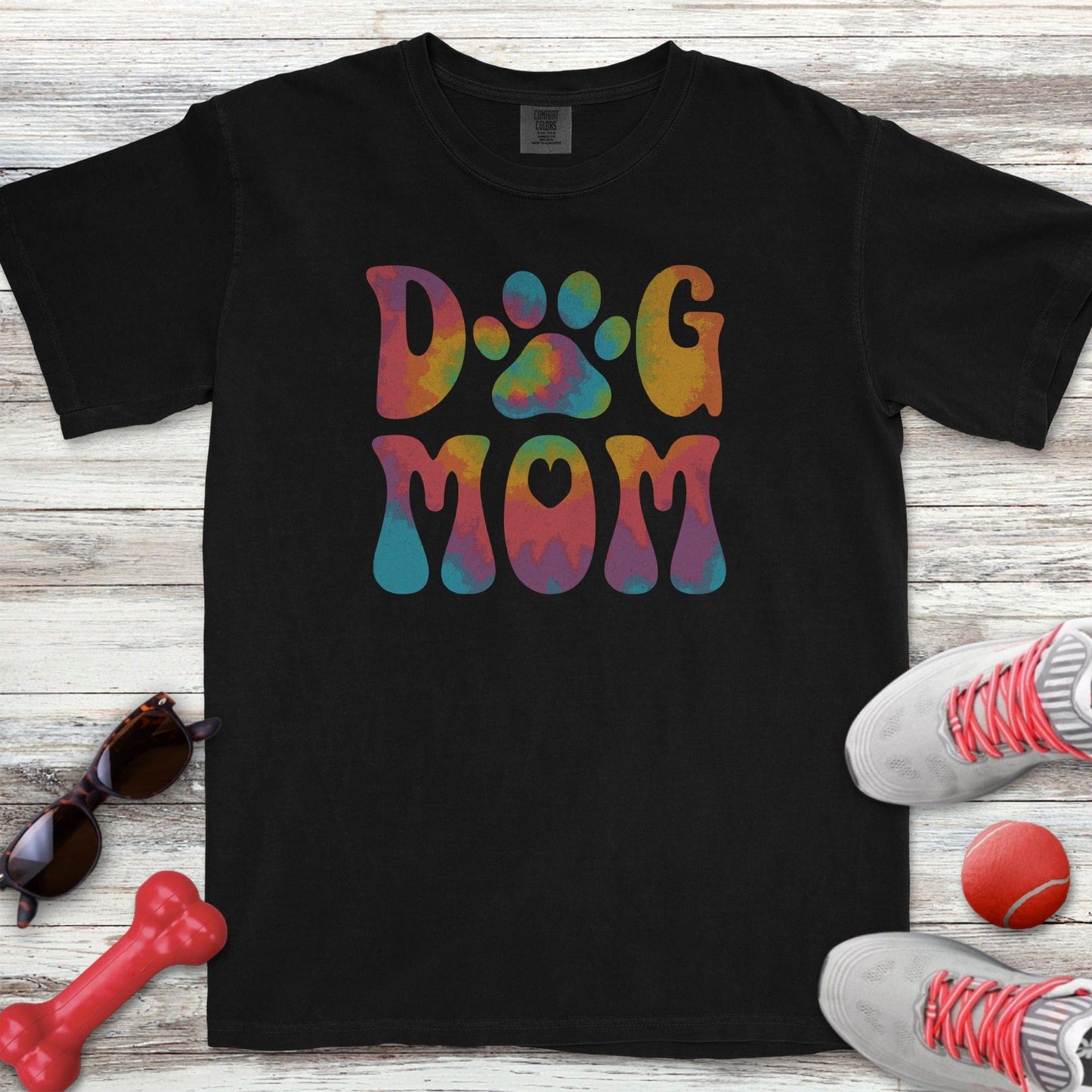 Dog Mom Rainbow T-Shirt
