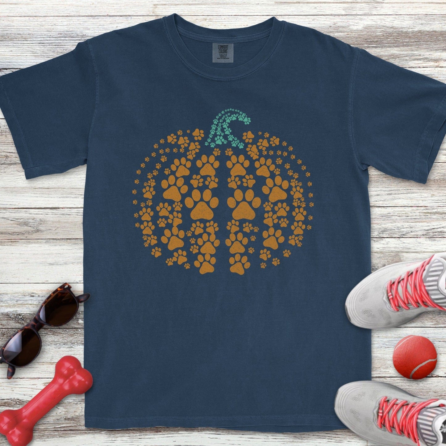 Paw Print Pumpkin T-Shirt