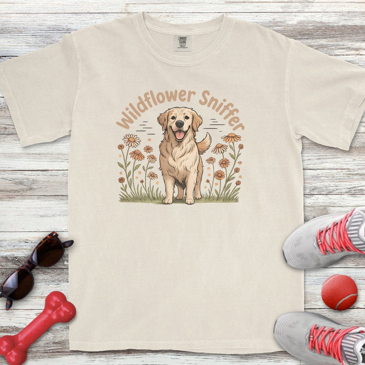 Golden Wildflower Sniffer T-Shirt