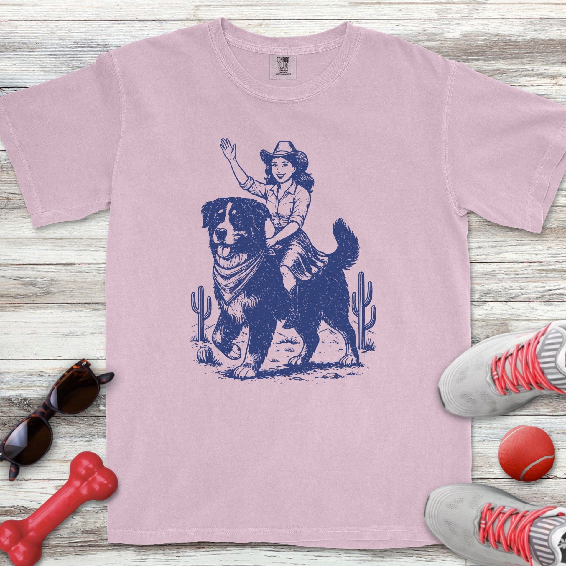 Bernese Mountain Dog Cowgirl T-Shirt