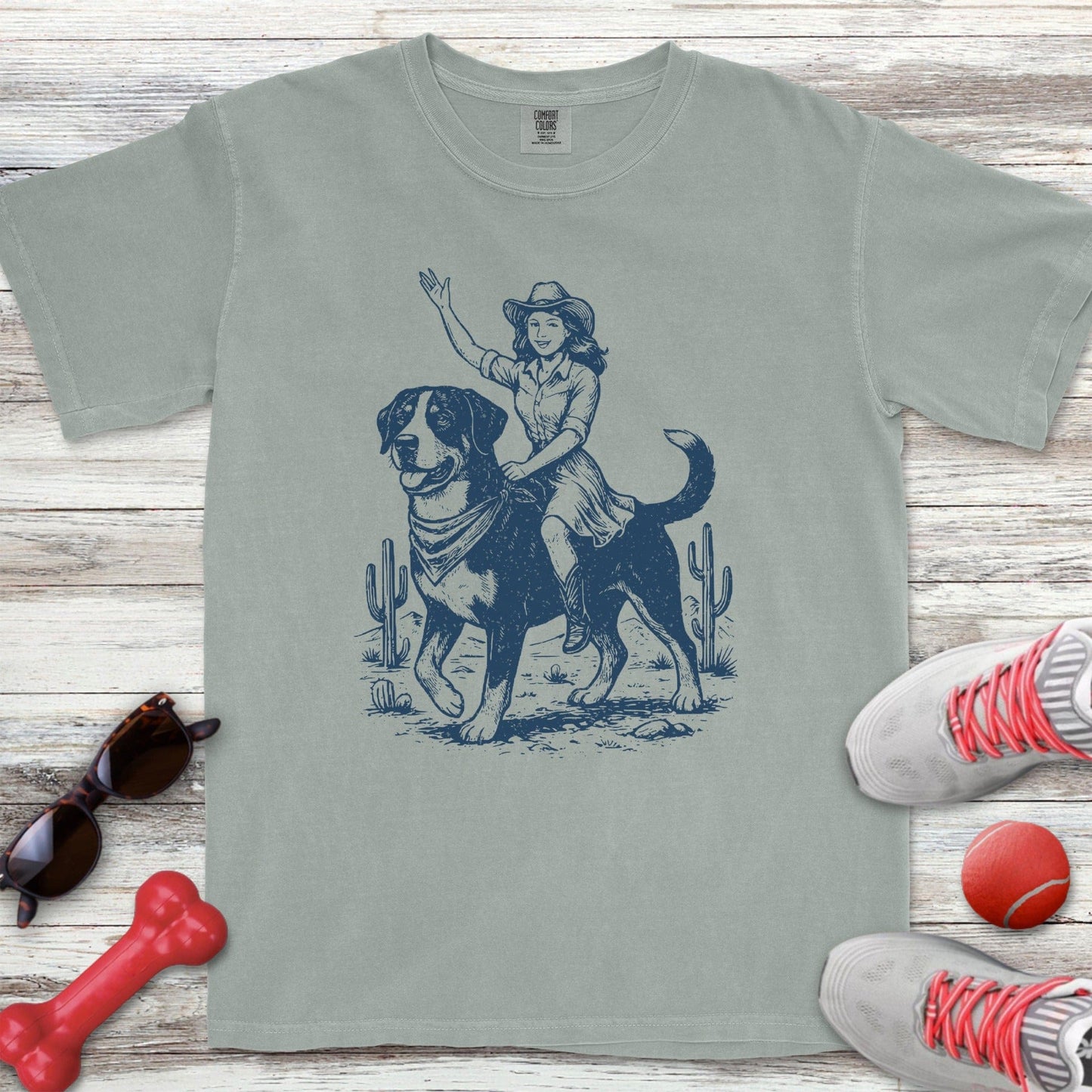 Swiss Mountain Dog Cowgirl T-Shirt