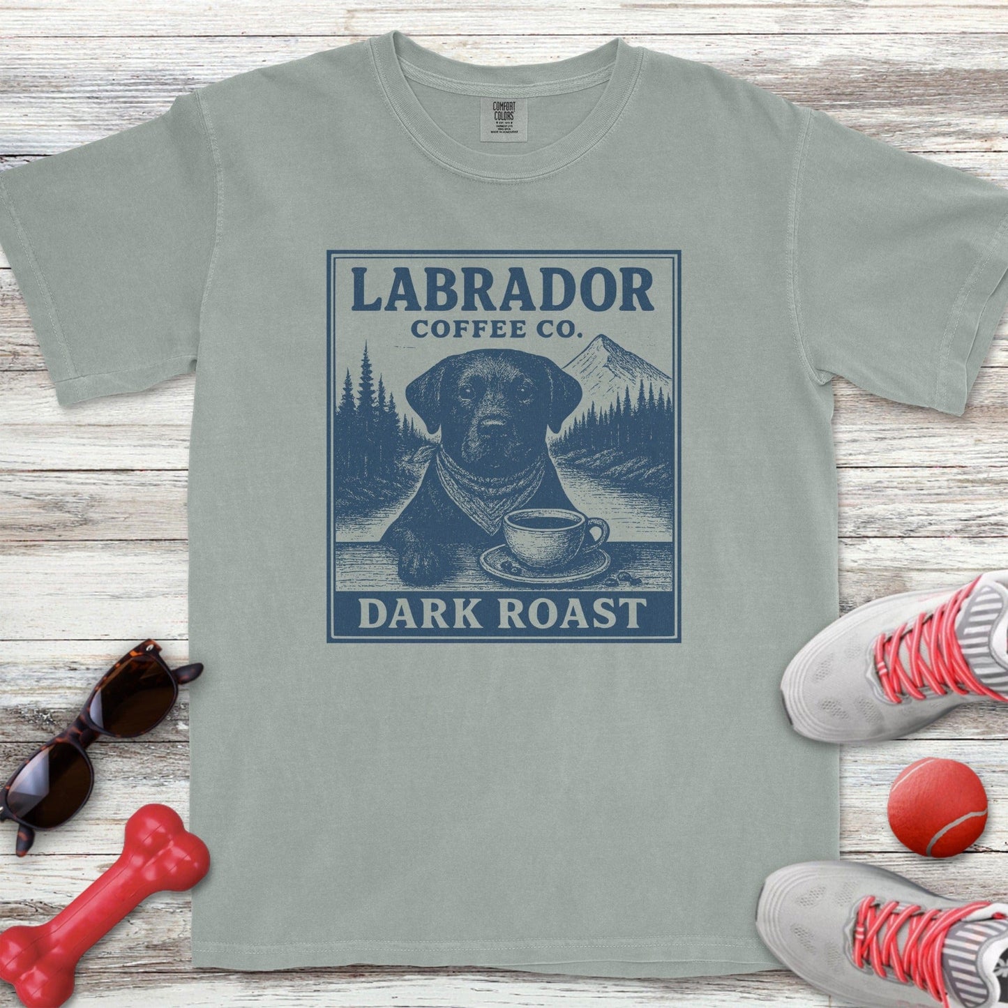 Labrador Retriever Dark Coffee T-Shirt