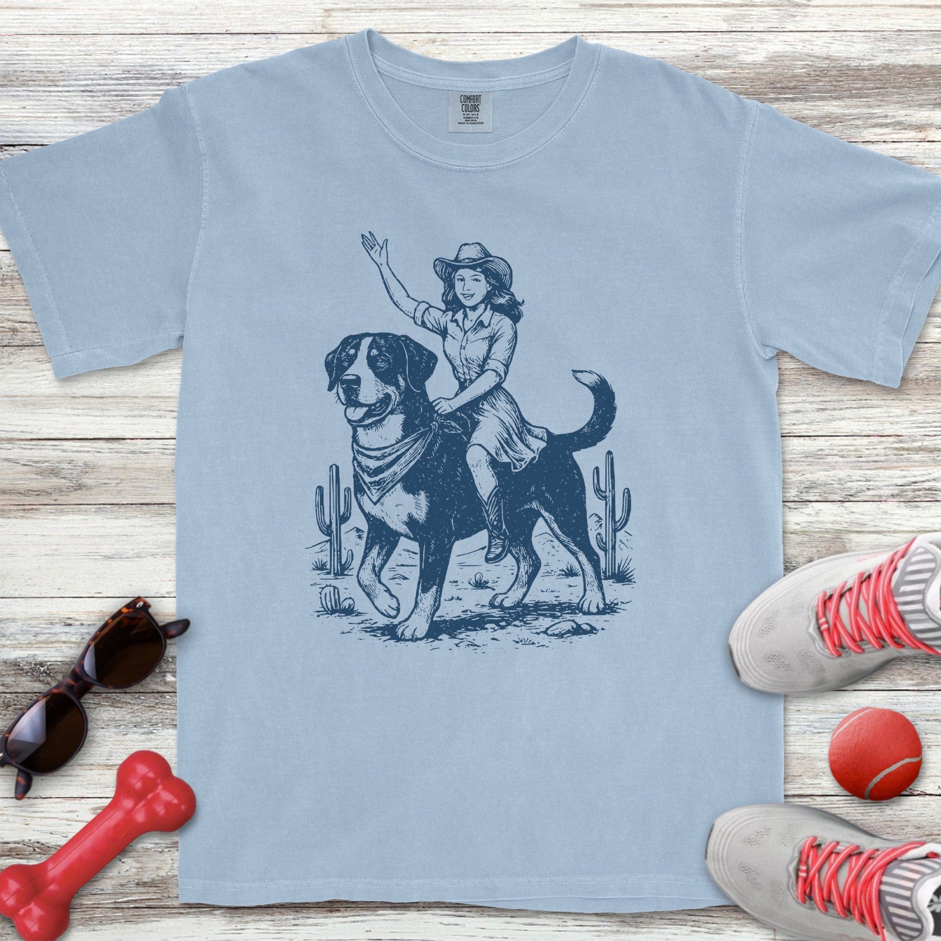 Swiss Mountain Dog Cowgirl T-Shirt