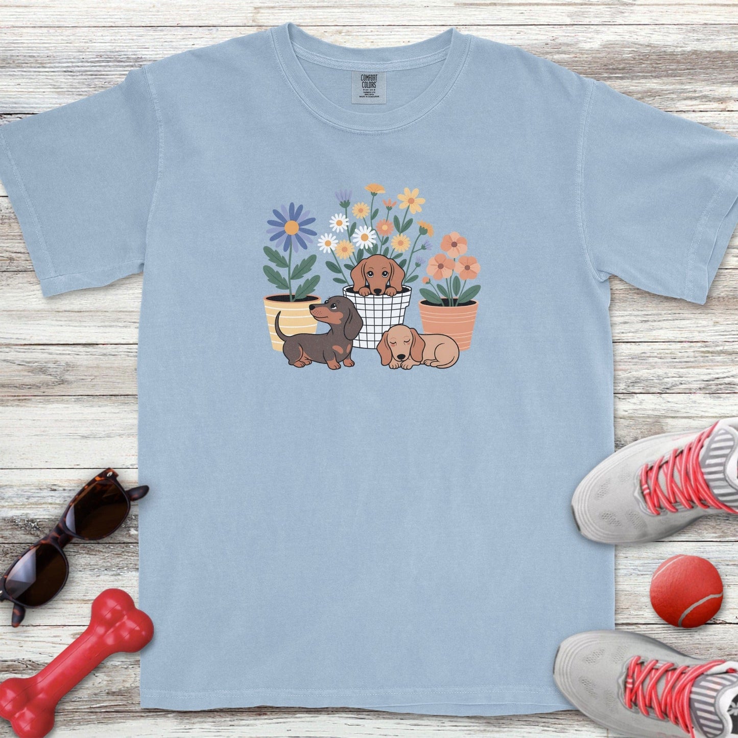 Dachshunds & Plants T-Shirt