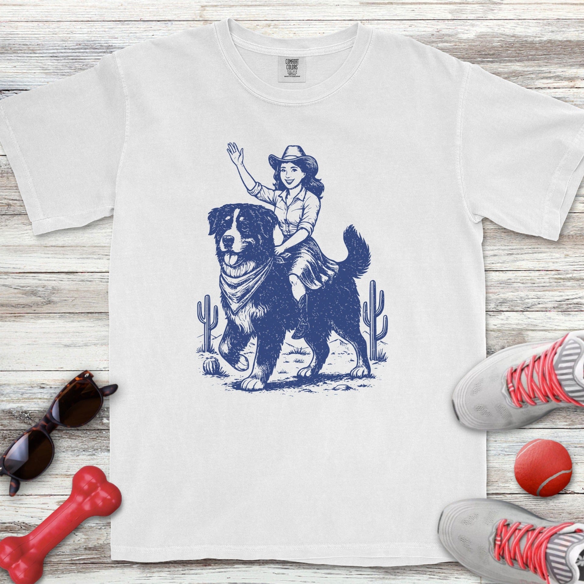 Bernese Mountain Dog Cowgirl T-Shirt