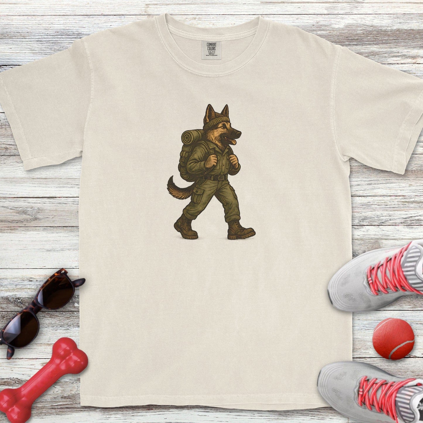 Hiking German Shepherd T-Shirt
