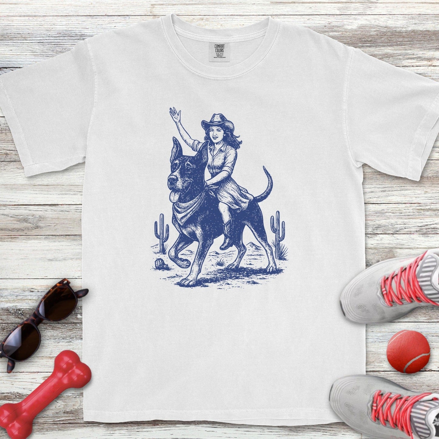 Cowgirl Great Dane T-Shirt