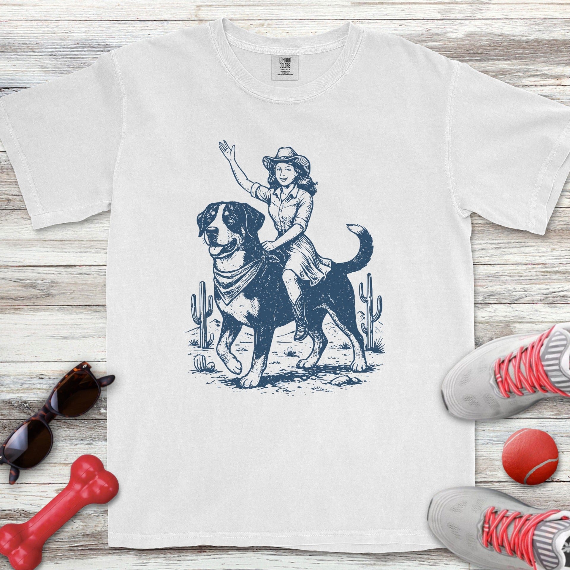Swiss Mountain Dog Cowgirl T-Shirt