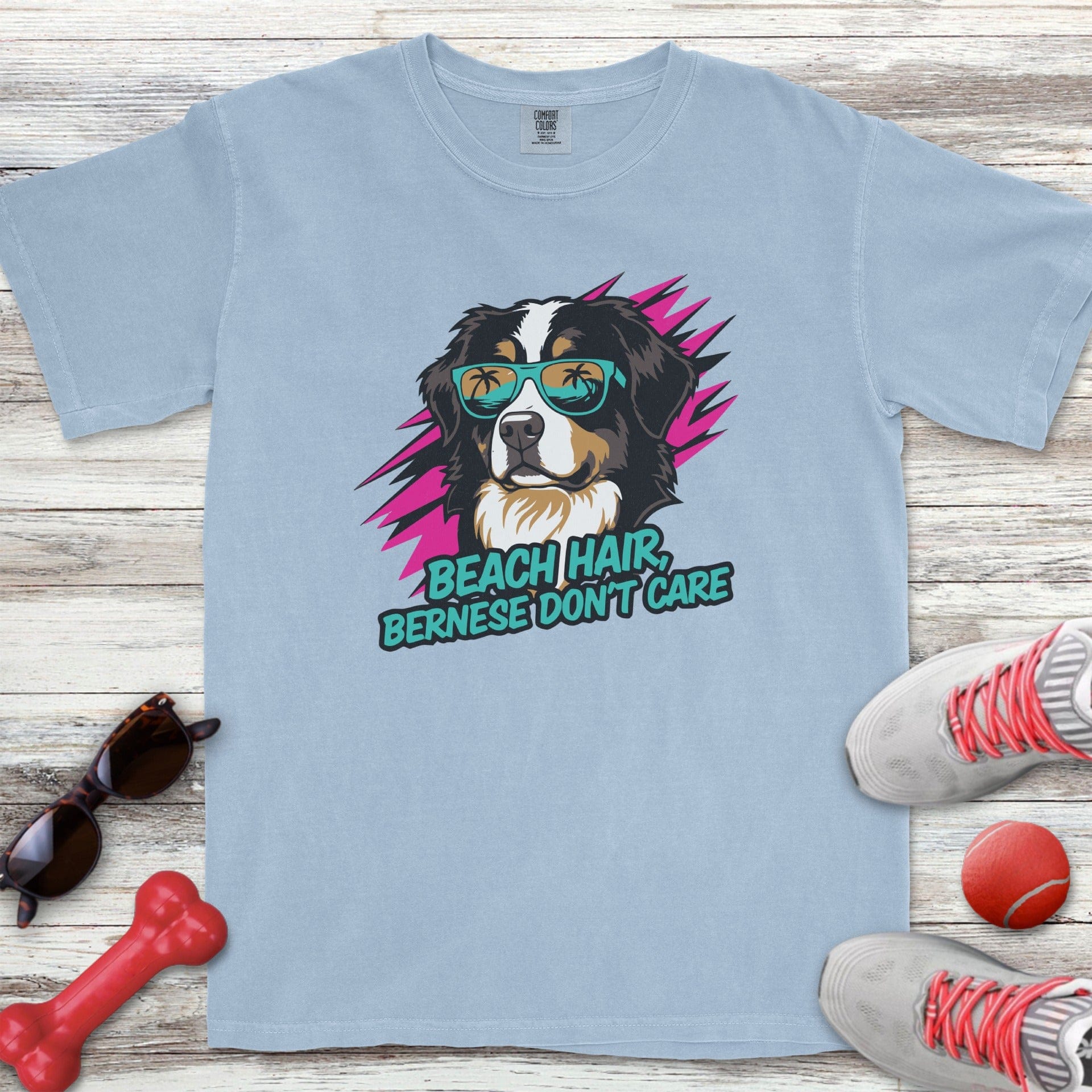 Bernese Mountain Dog Beach Hair T-Shirt