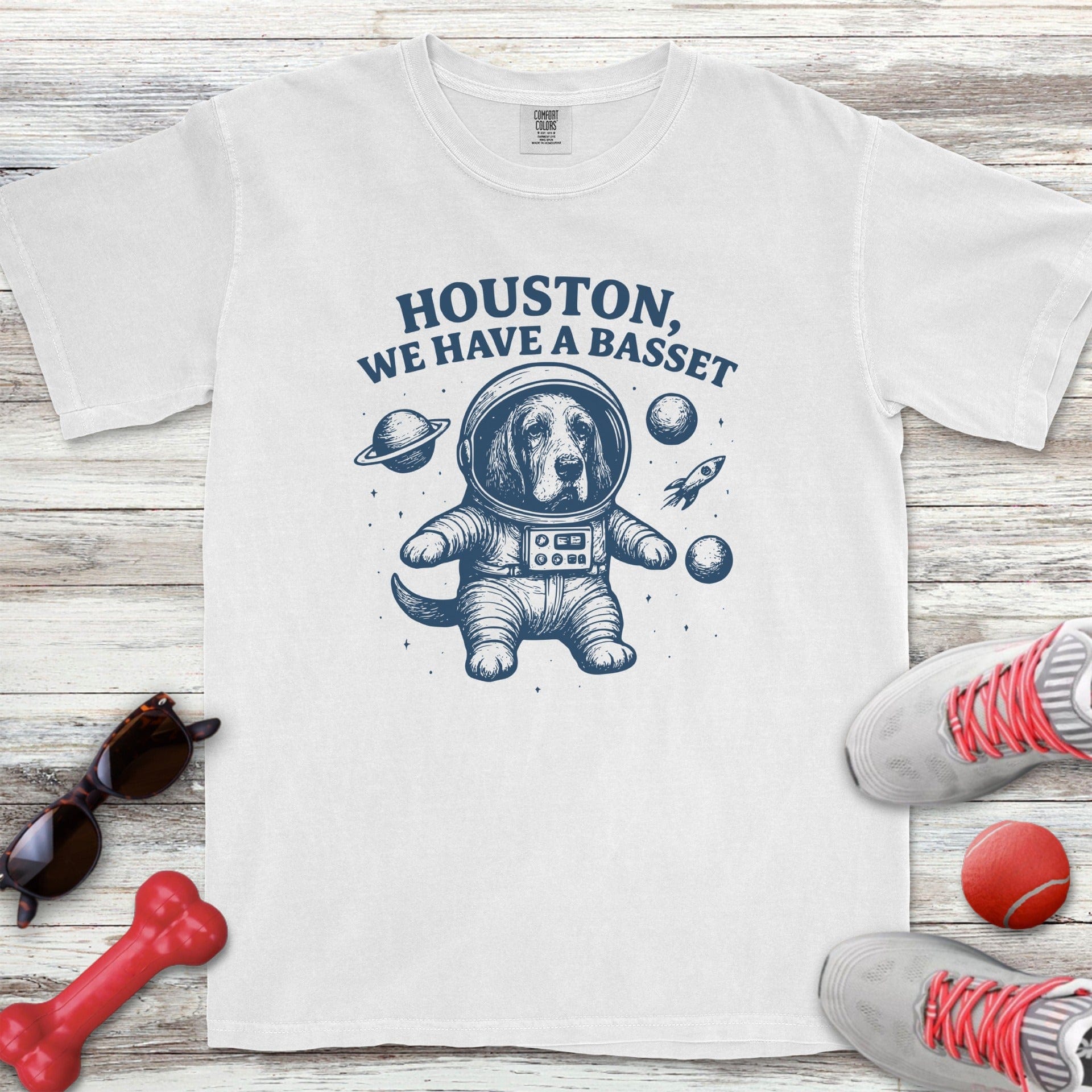 Basset Hound Astronaut T-Shirt