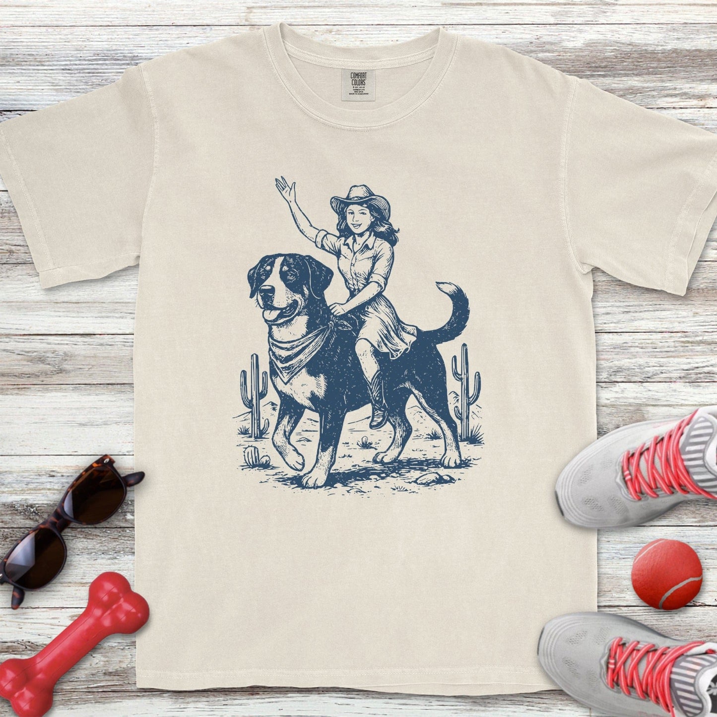 Swiss Mountain Dog Cowgirl T-Shirt