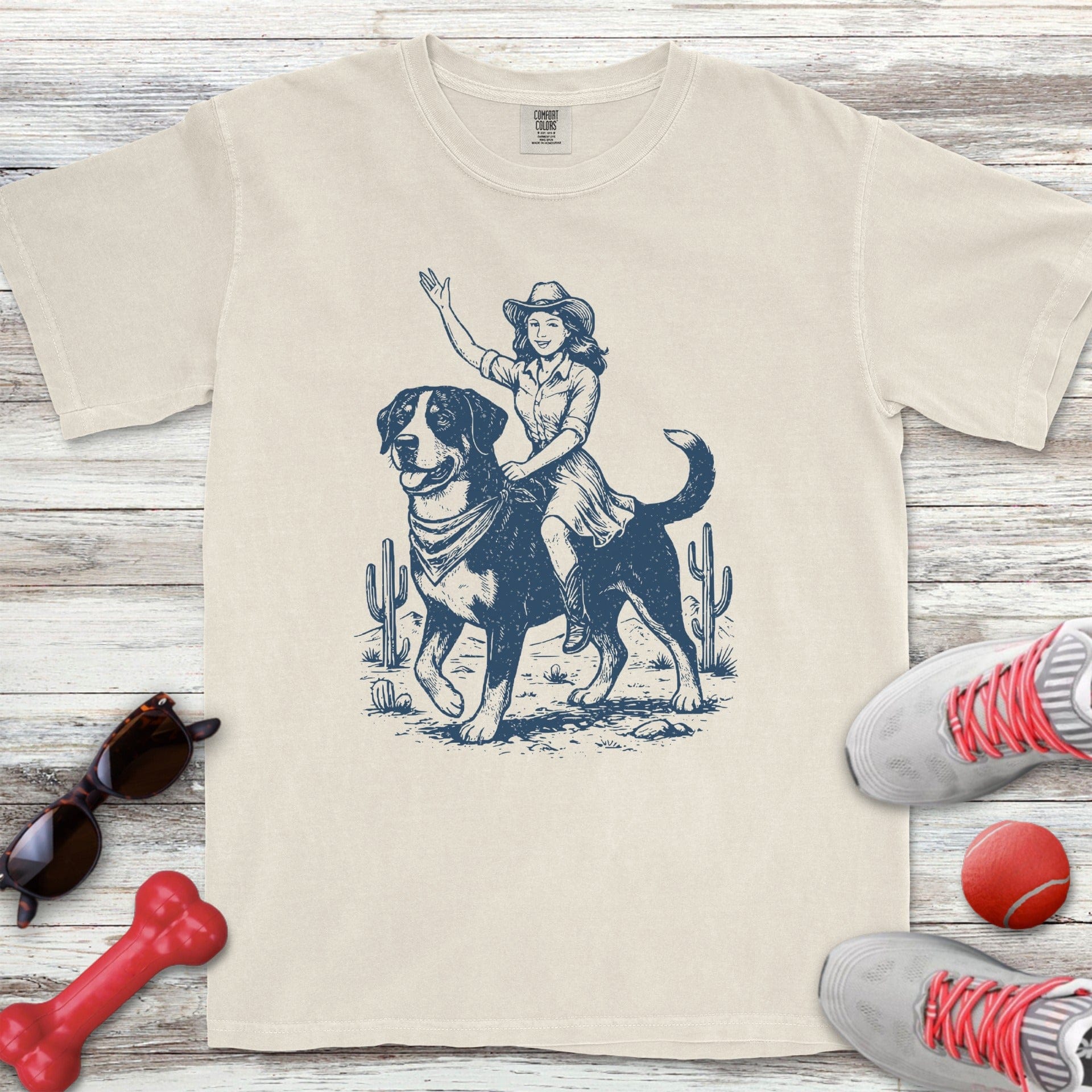 Swiss Mountain Dog Cowgirl T-Shirt