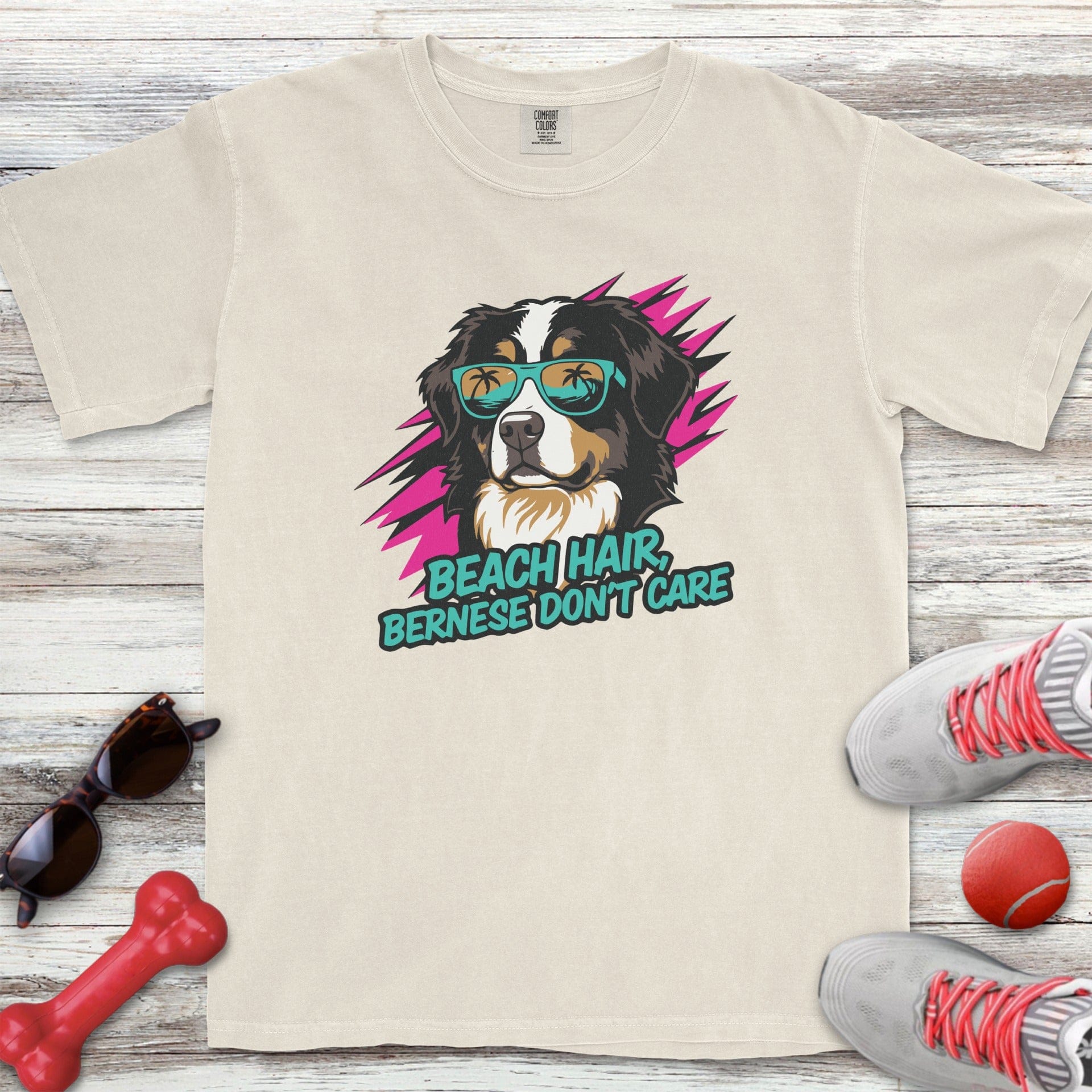 Bernese Mountain Dog Beach Hair T-Shirt