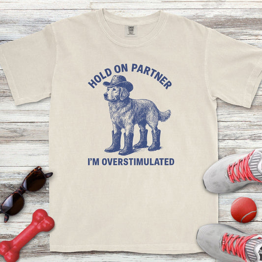 Overstimulated Golden Retriever T-Shirt