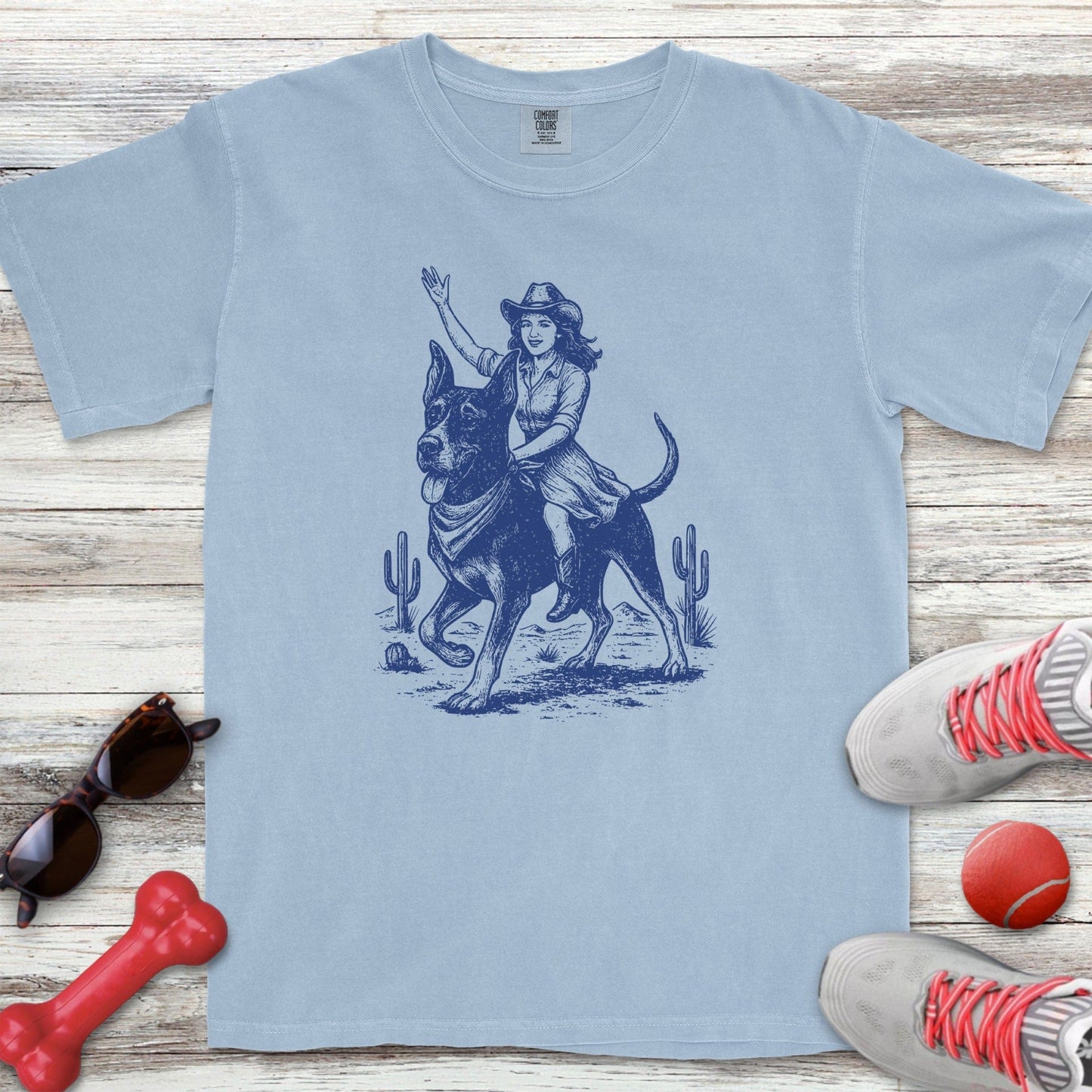 Cowgirl Great Dane T-Shirt