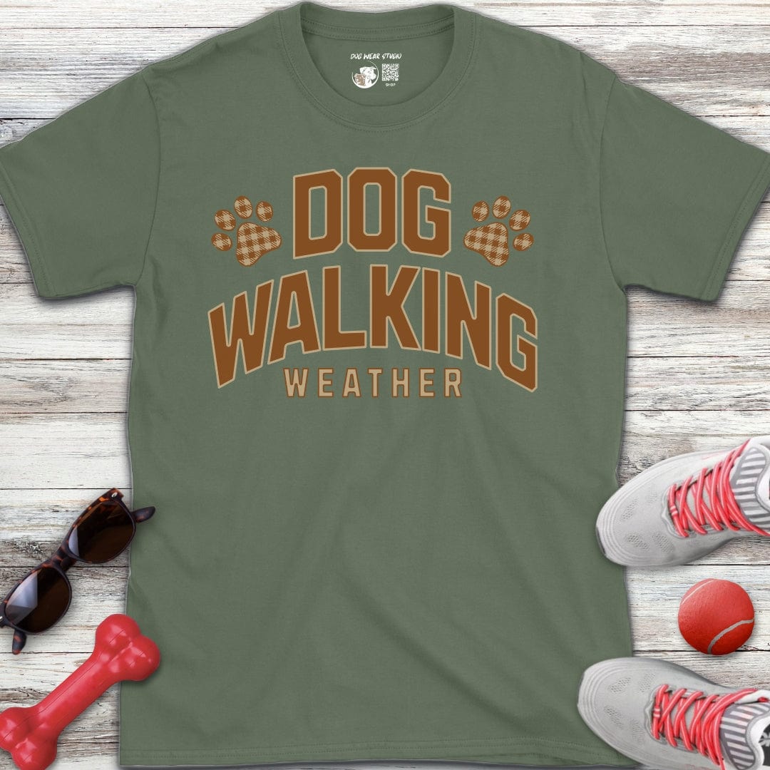 Dog Walking Weather T-Shirt