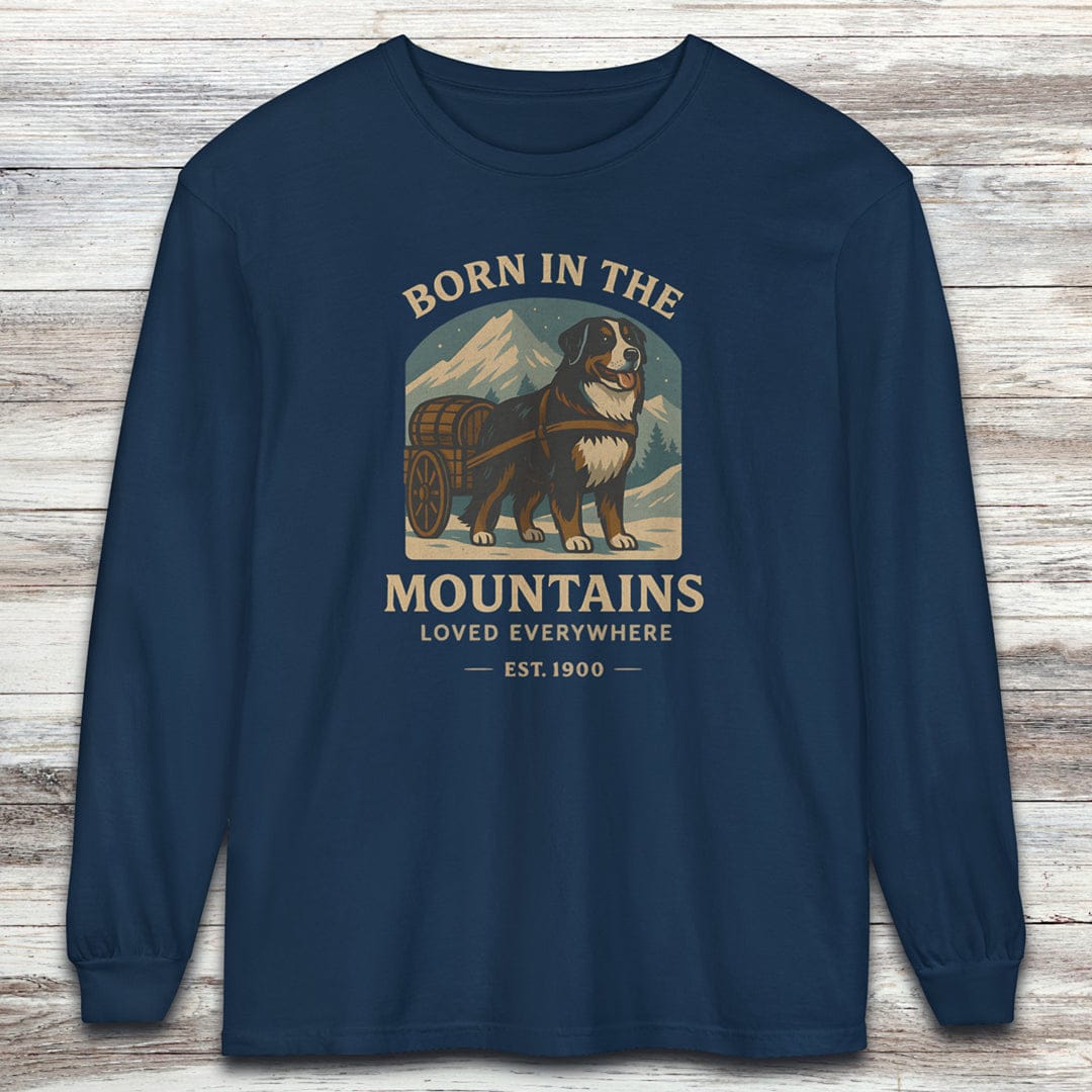 Bernese Mountain Dog Born Long Sleeve Tee