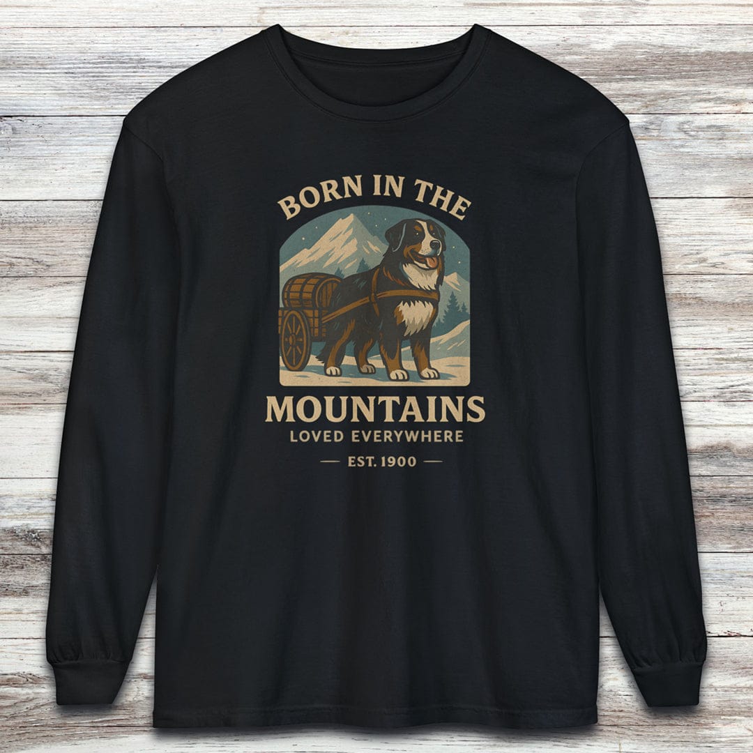 Bernese Mountain Dog Born Long Sleeve Tee