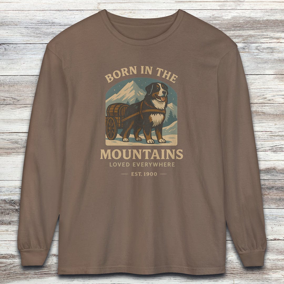 Bernese Mountain Dog Born Long Sleeve Tee