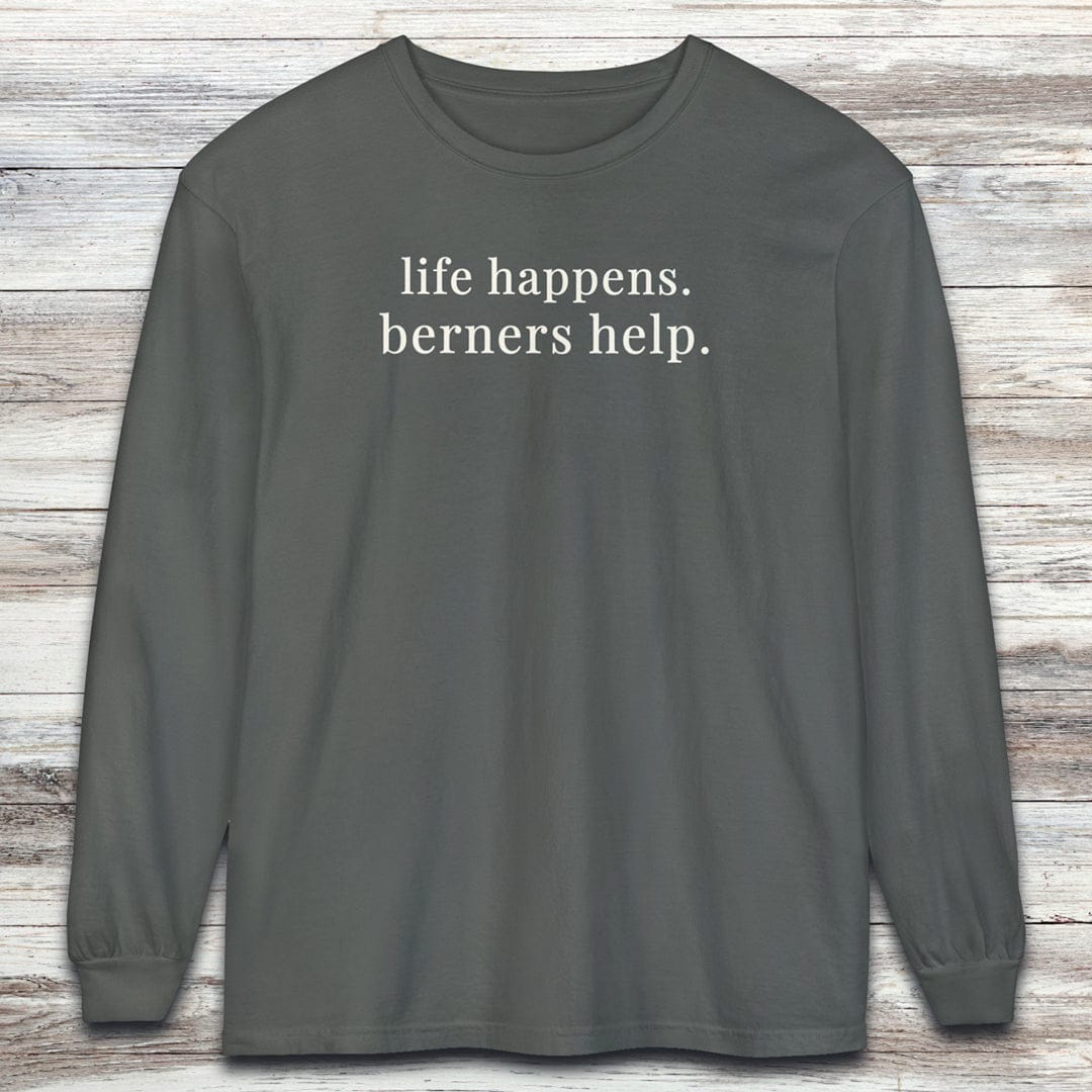 Bernese Mountain Dogs Help Long Sleeve Tee