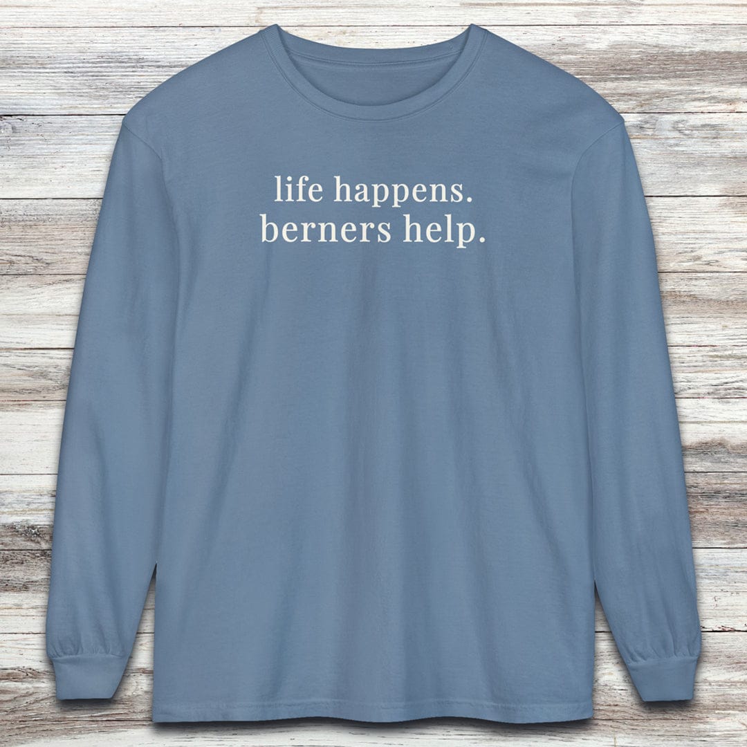 Bernese Mountain Dogs Help Long Sleeve Tee
