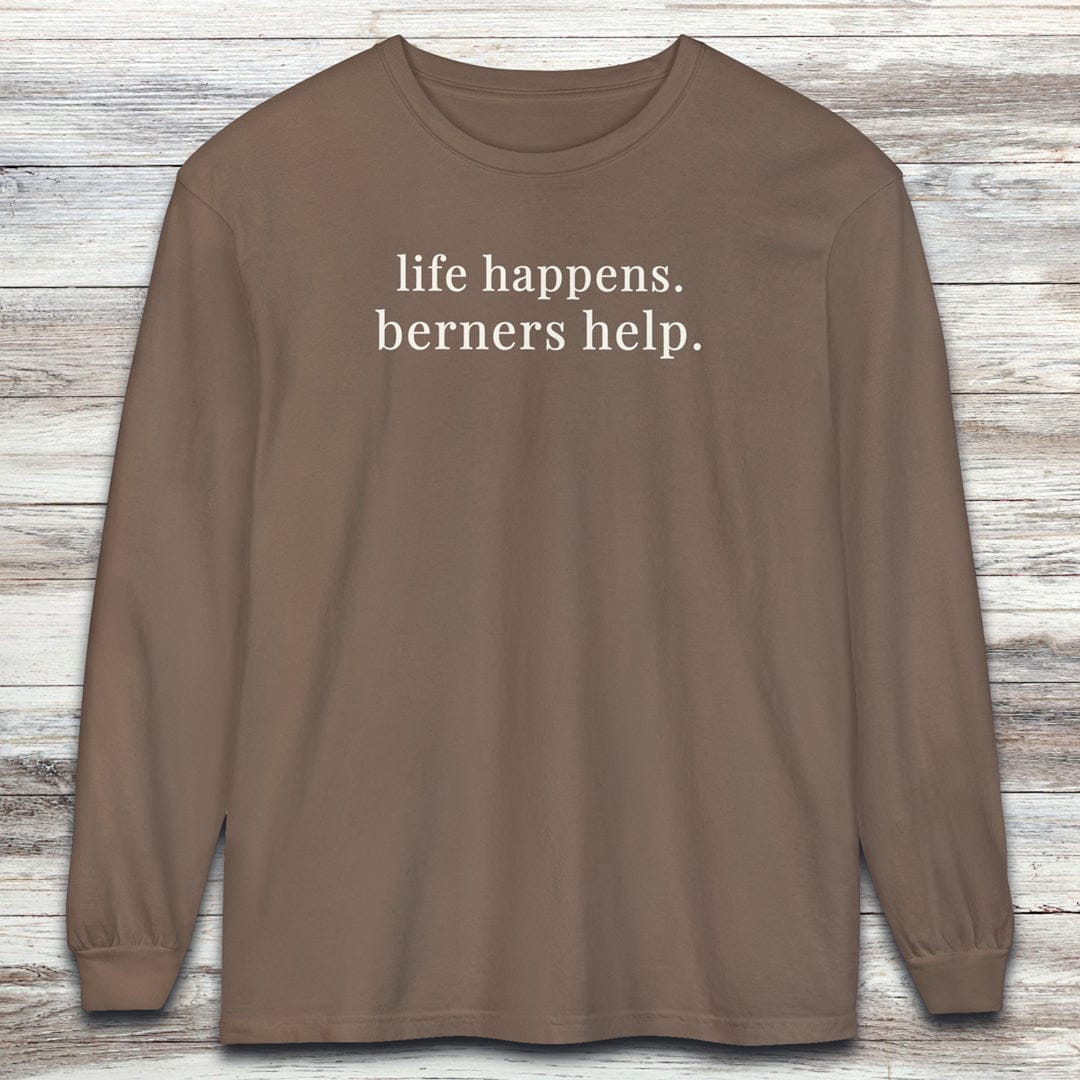 Bernese Mountain Dogs Help Long Sleeve Tee