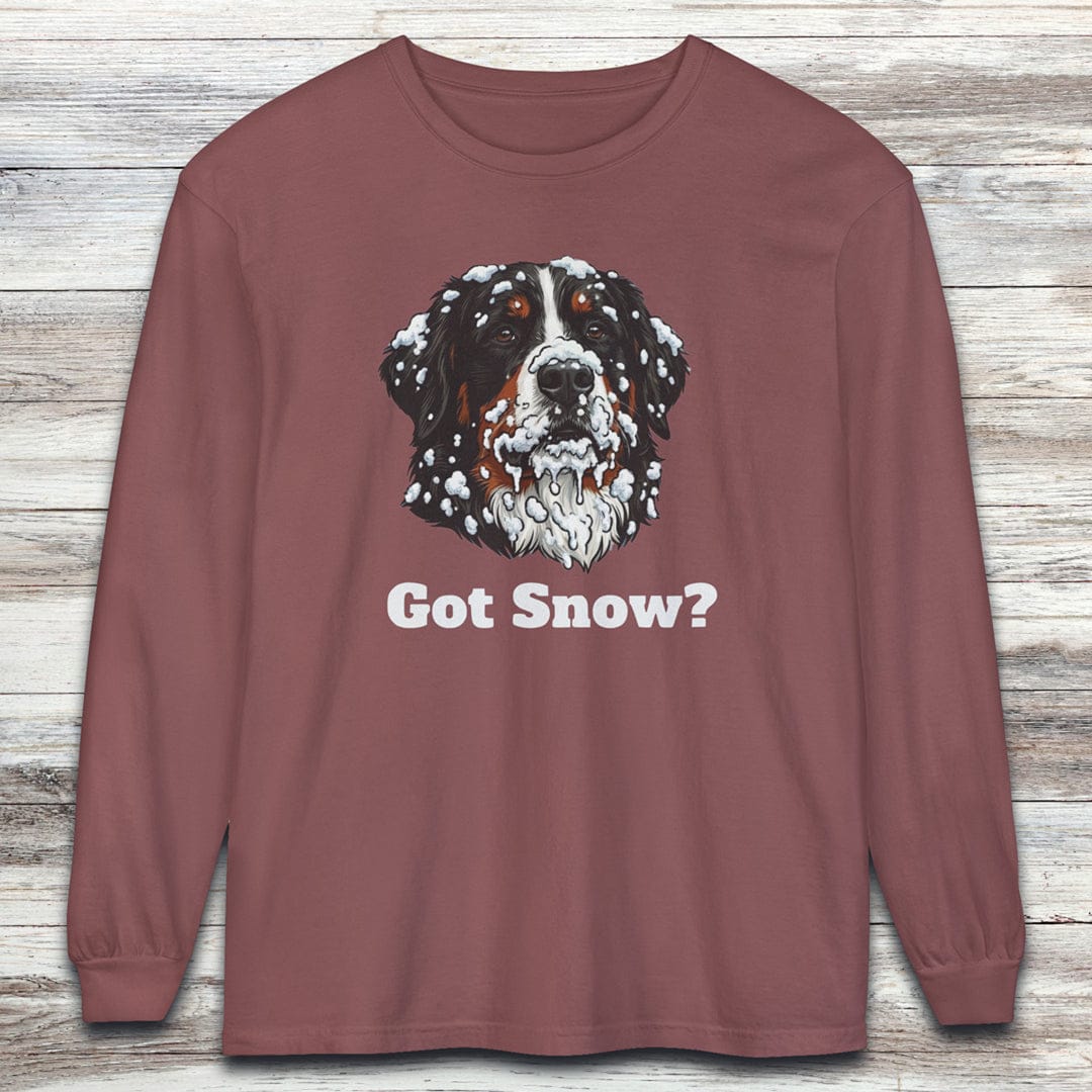 Bernese Mountain Dog Got Snow Long Sleeve Tee