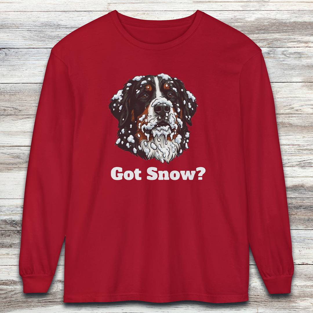Bernese Mountain Dog Got Snow Long Sleeve Tee