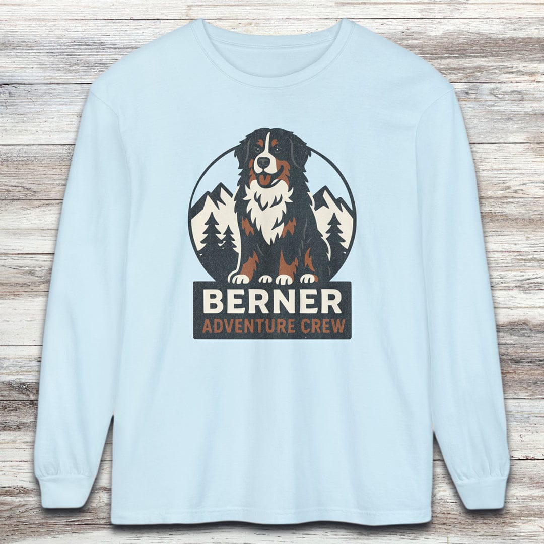 Bernese Mountain Dog Adventure Crew Long Sleeve Tee
